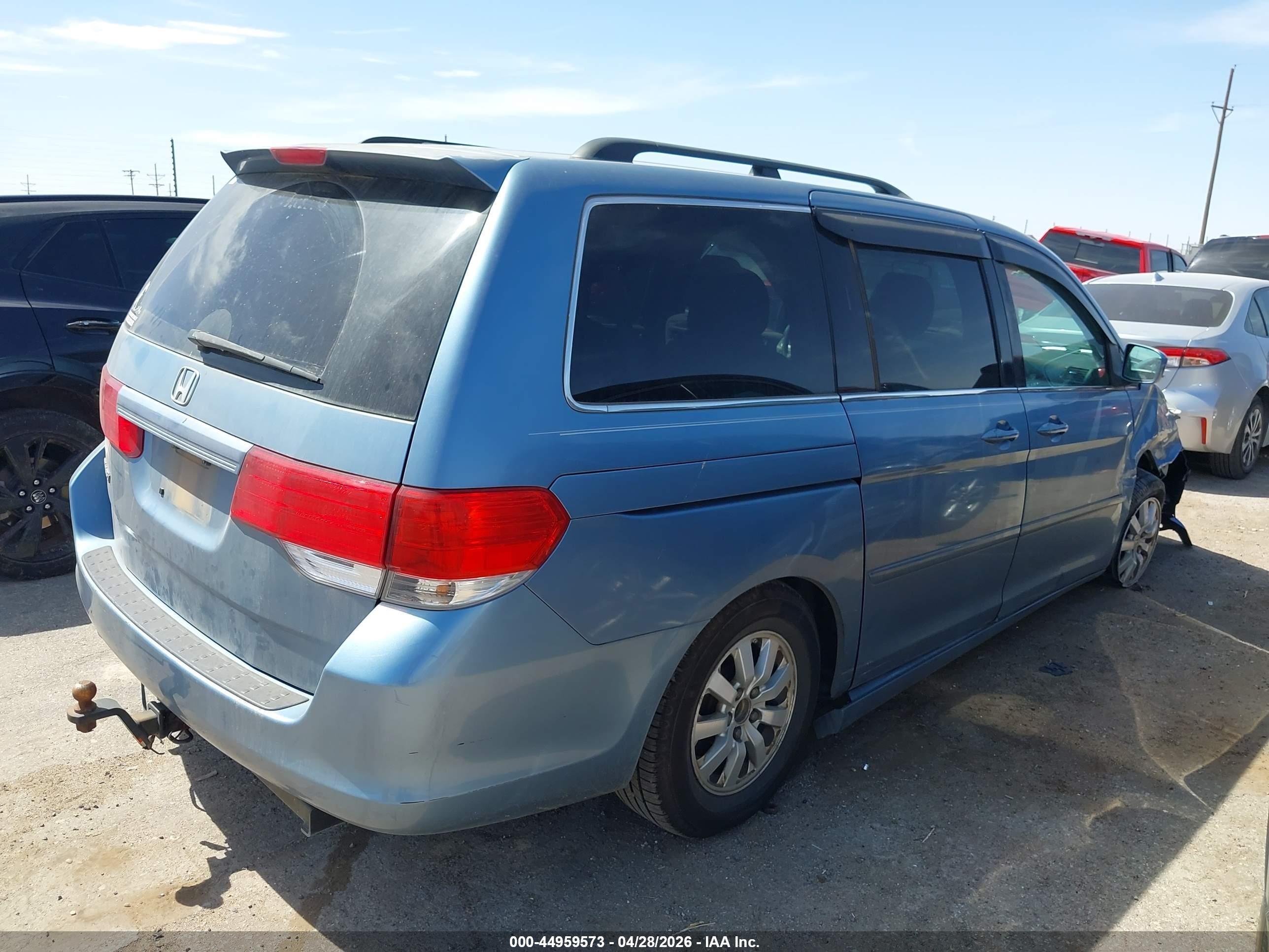 2010 Honda Odyssey Ex Blue vin: 5FNRL3H49AB091862
