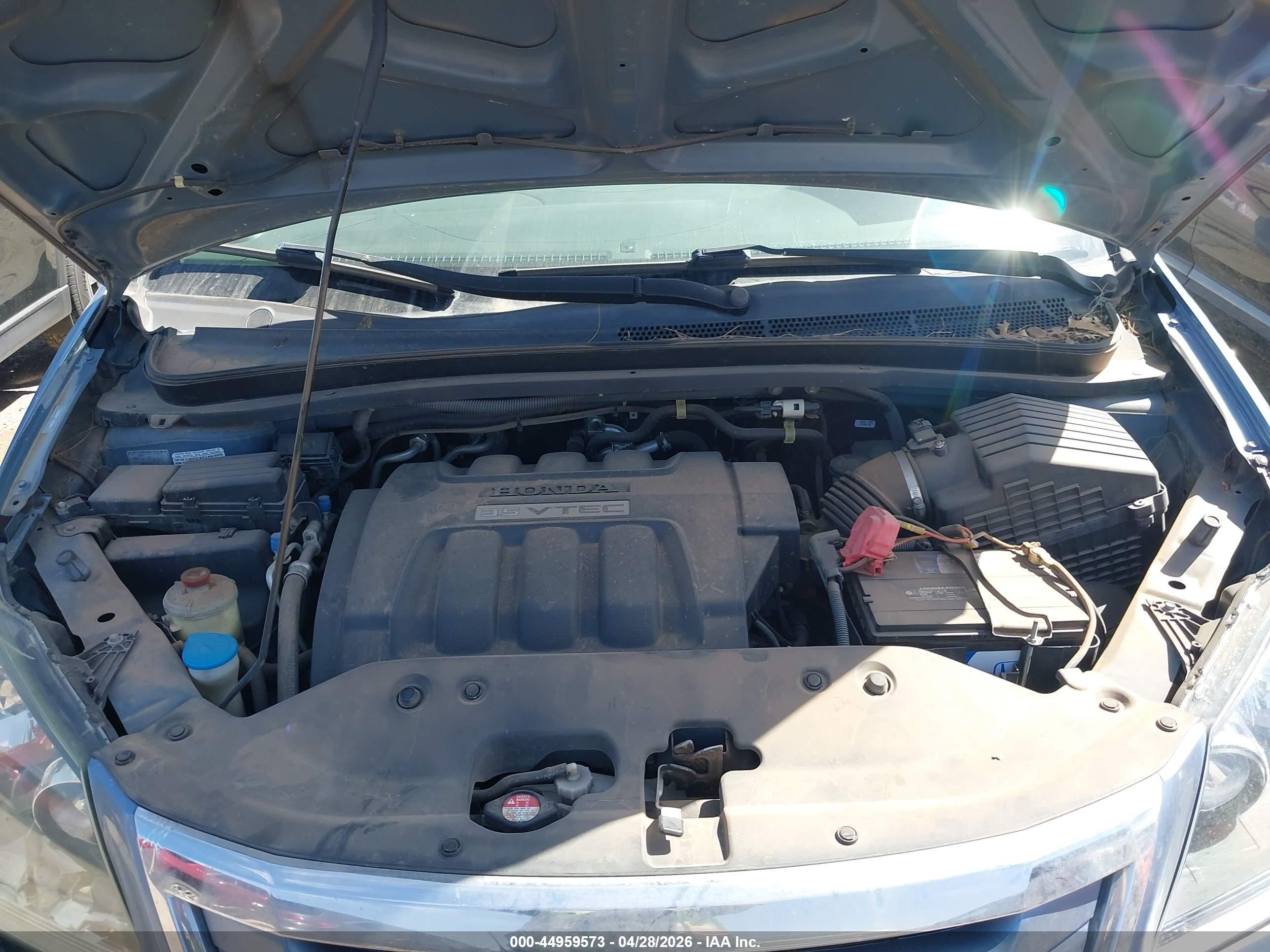 2010 Honda Odyssey Ex Blue vin: 5FNRL3H49AB091862