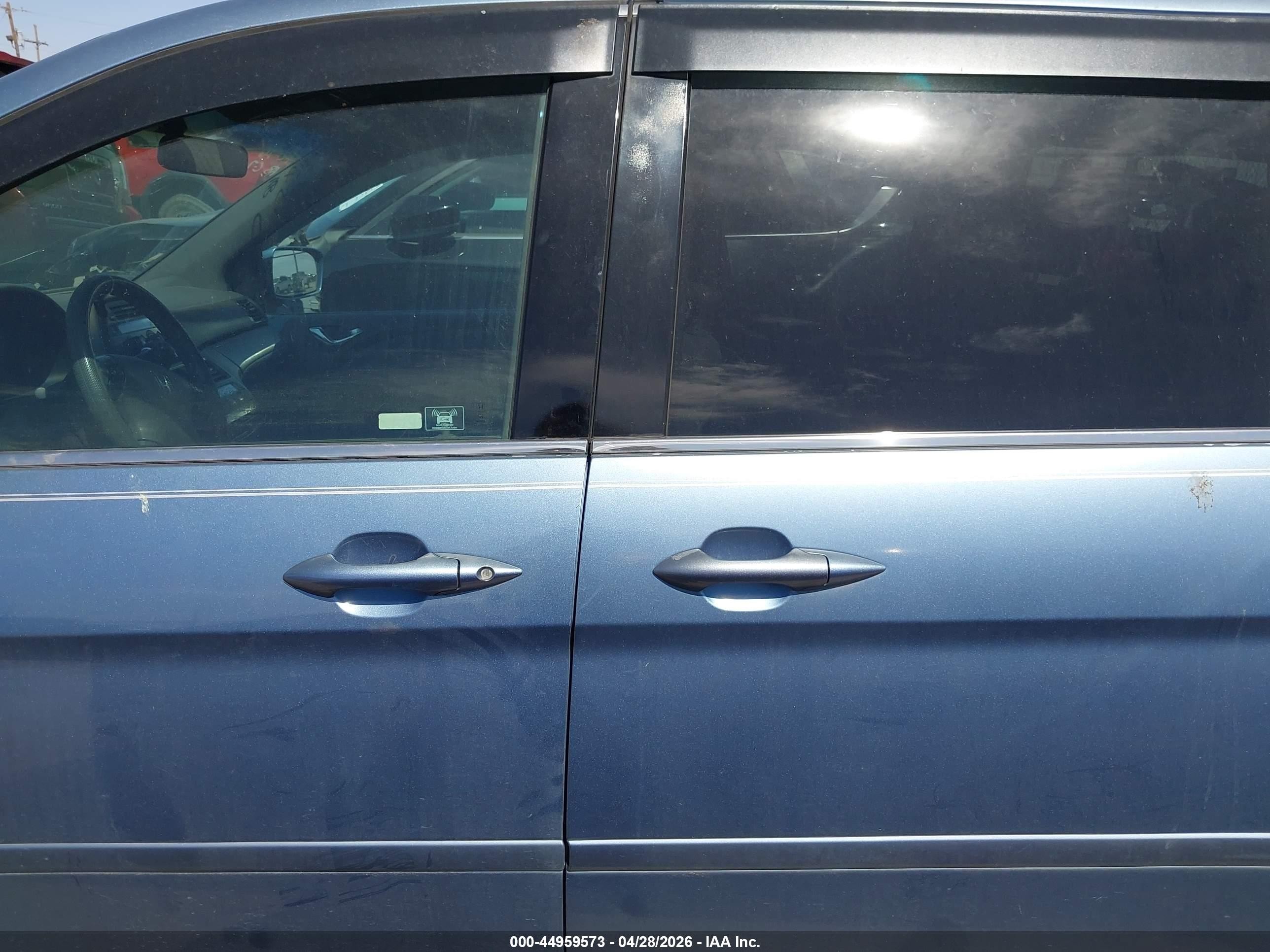 2010 Honda Odyssey Ex Blue vin: 5FNRL3H49AB091862