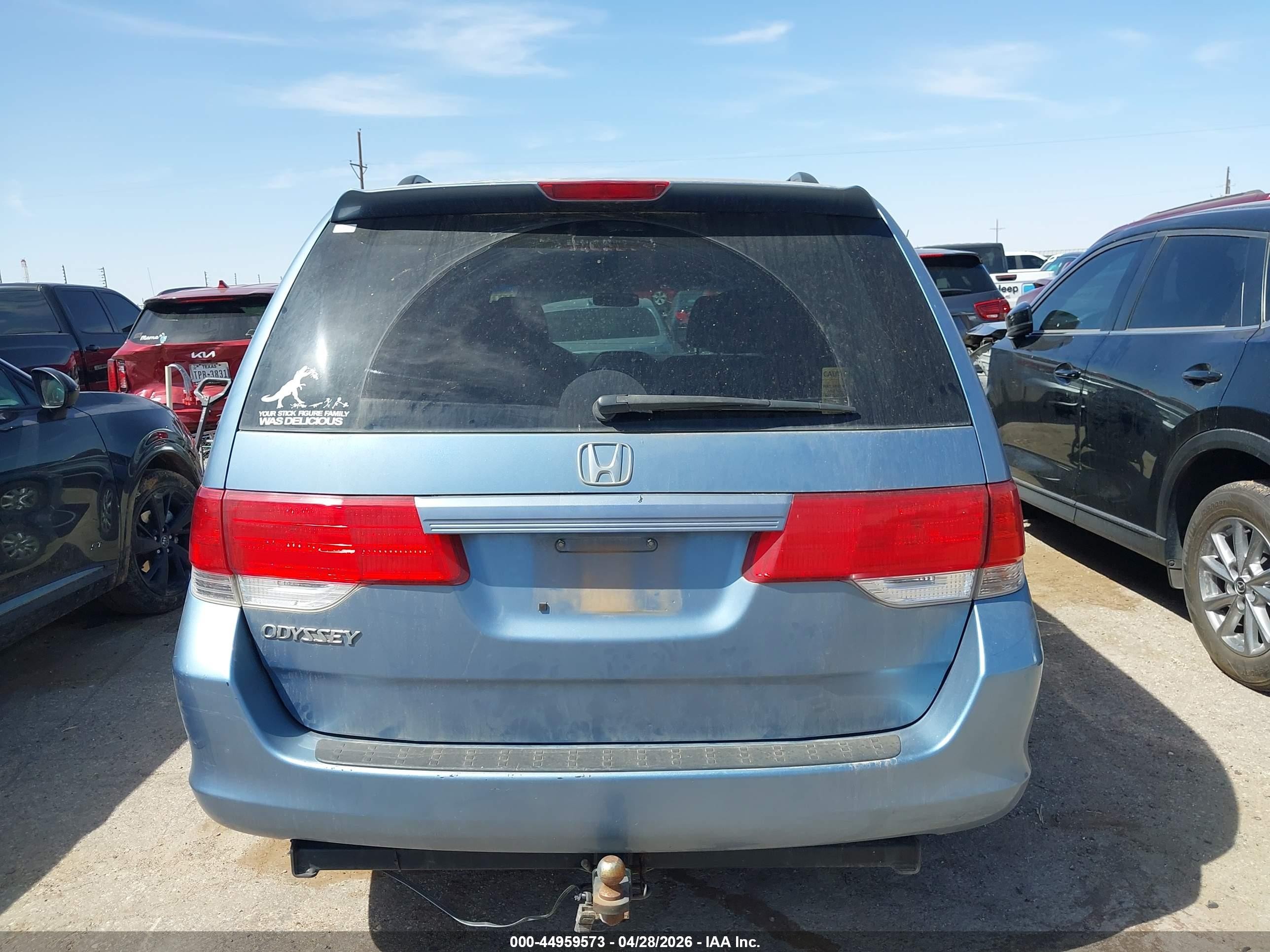 2010 Honda Odyssey Ex Blue vin: 5FNRL3H49AB091862