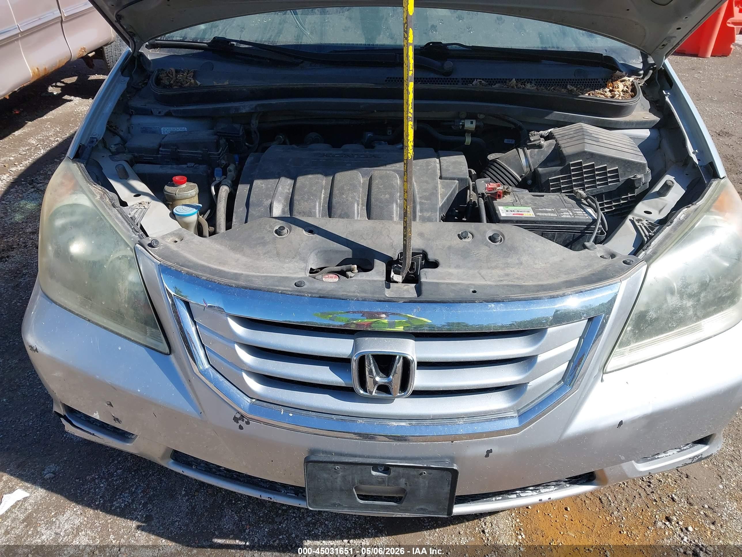 2010 Honda Odyssey Ex Серебряный vin: 5FNRL3H49AB092428