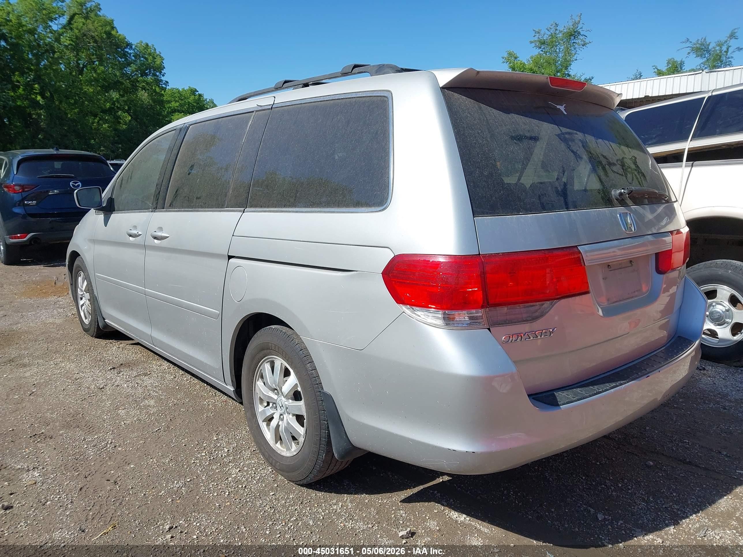 2010 Honda Odyssey Ex Серебряный vin: 5FNRL3H49AB092428