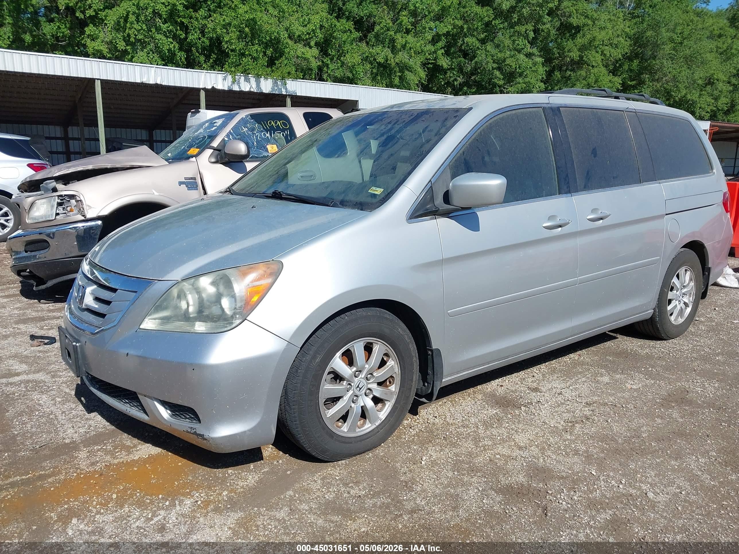 2010 Honda Odyssey Ex Серебряный vin: 5FNRL3H49AB092428