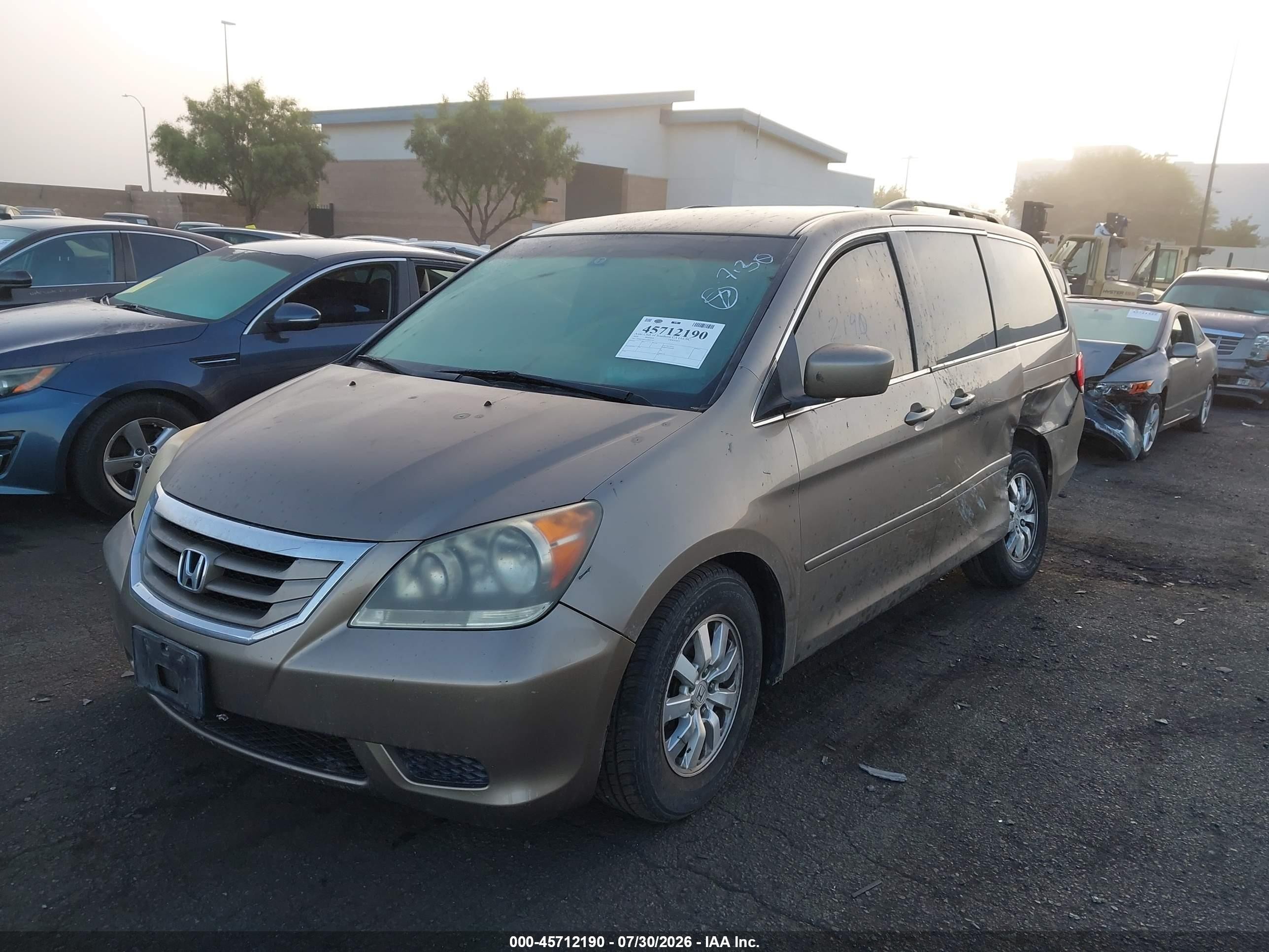 2010 Honda Odyssey Ex Beige vin: 5FNRL3H4XAB055727