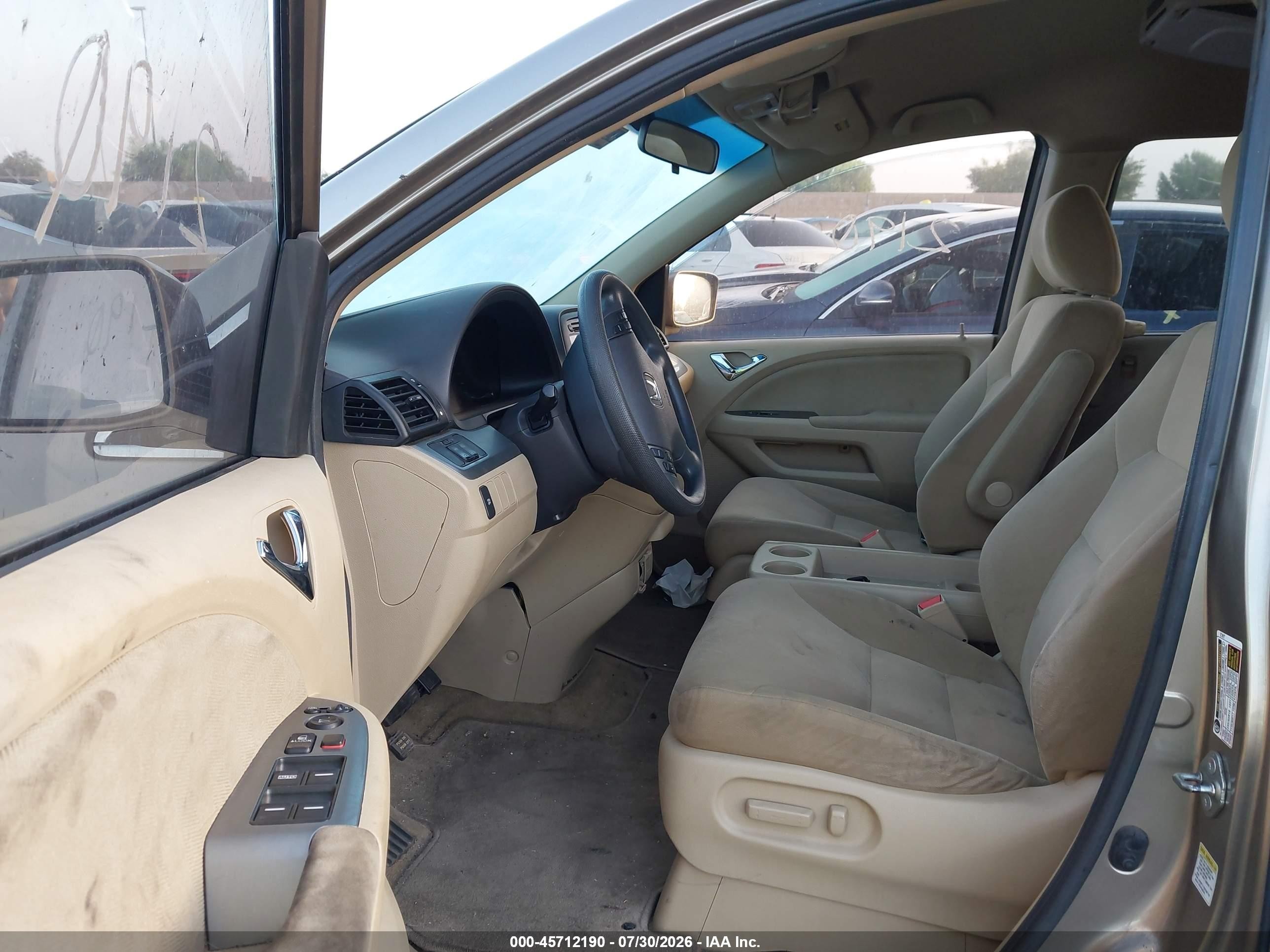 2010 Honda Odyssey Ex Beige vin: 5FNRL3H4XAB055727