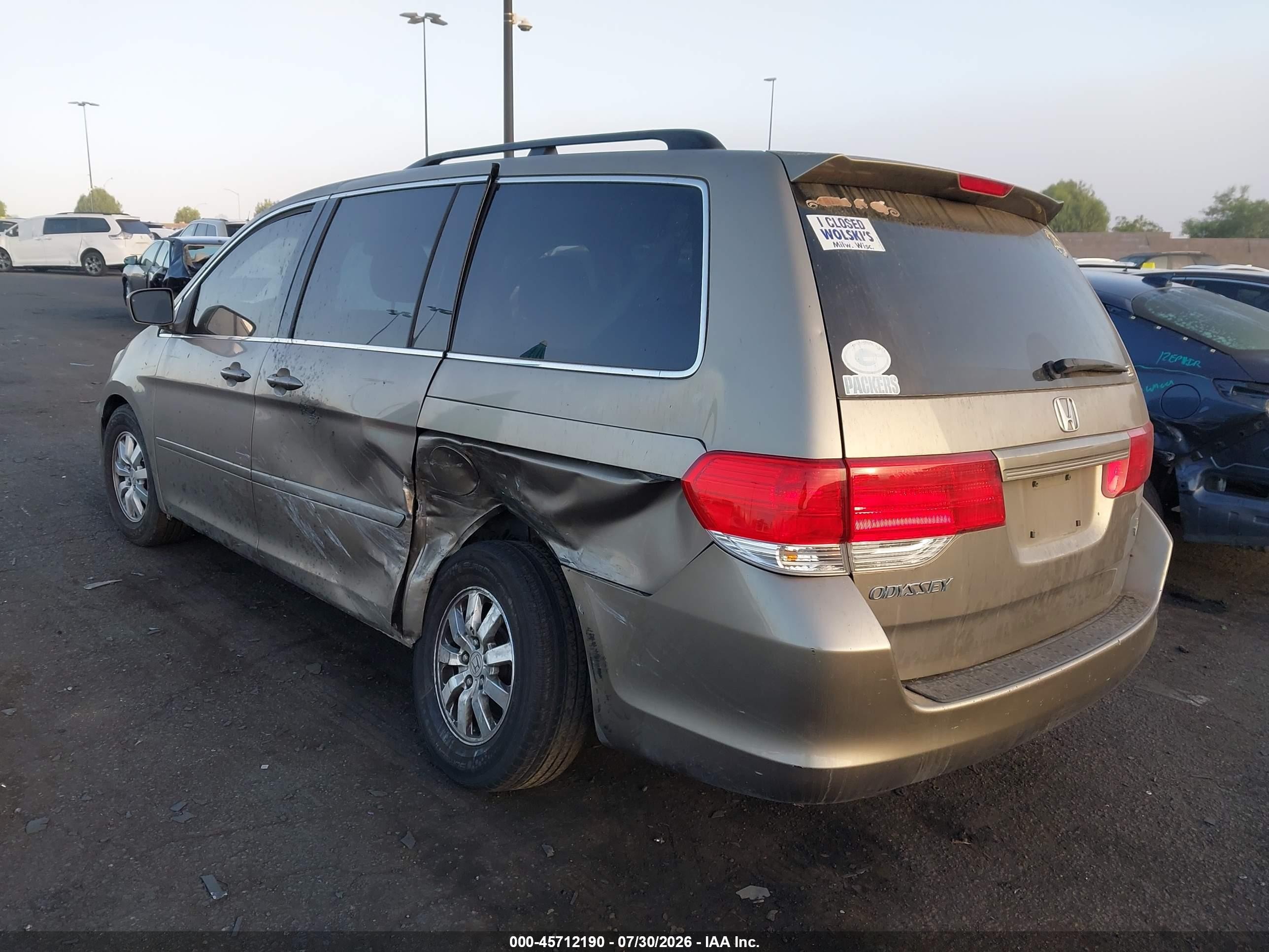 2010 Honda Odyssey Ex Beige vin: 5FNRL3H4XAB055727