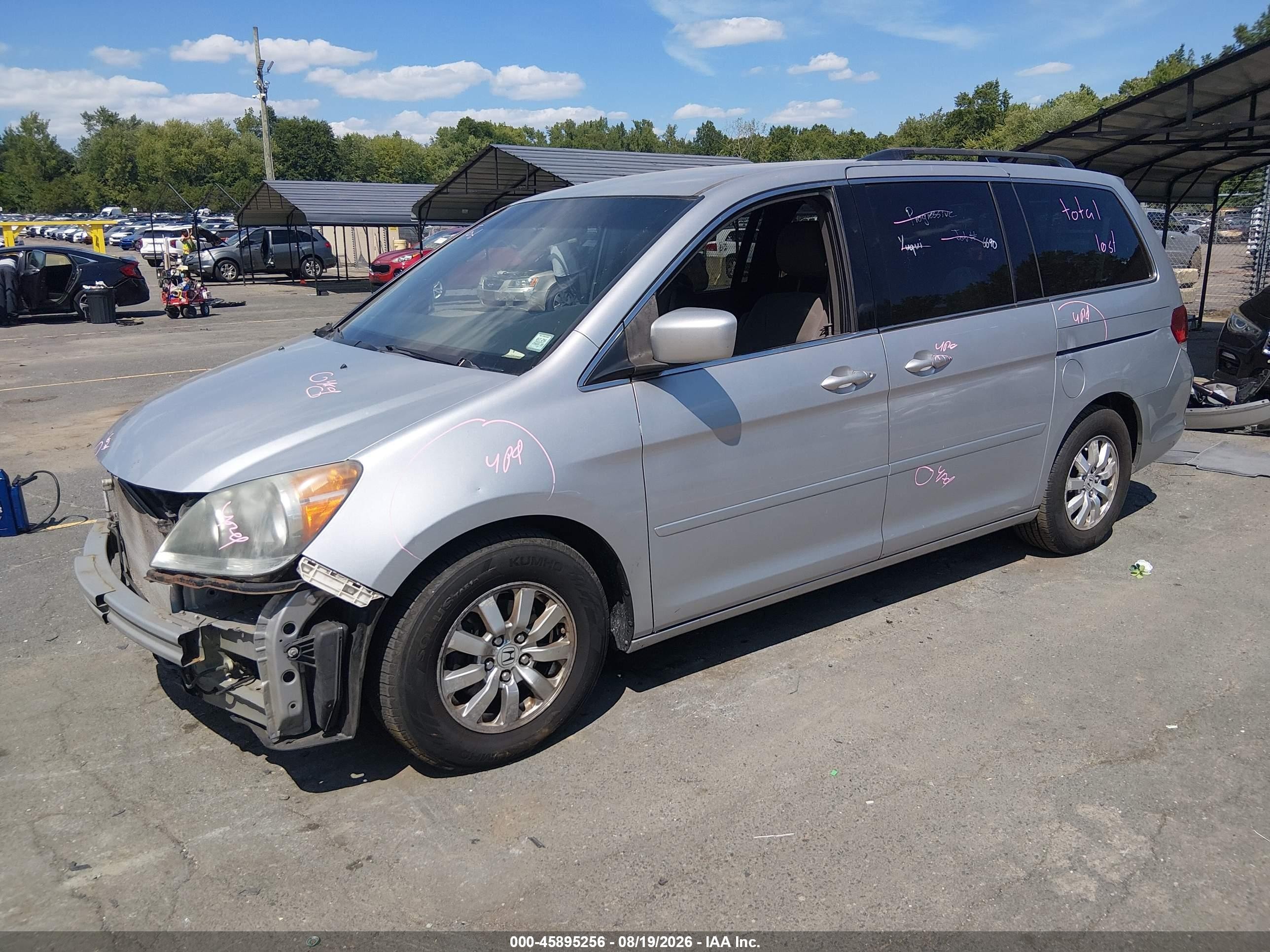 2010 Honda Odyssey Ex Silver vin: 5FNRL3H4XAB057591