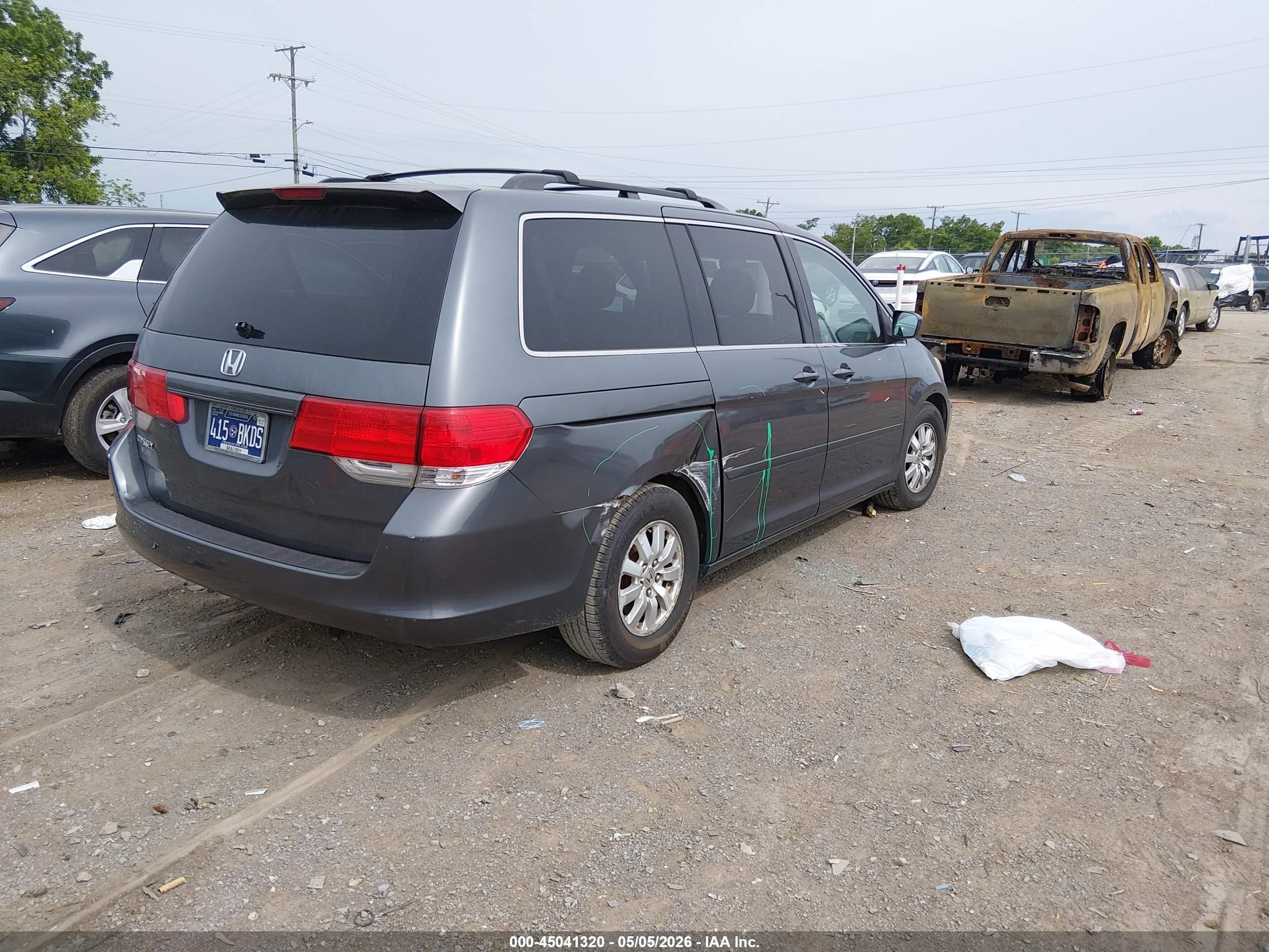 2010 Honda Odyssey Ex Light Blue vin: 5FNRL3H4XAB081308