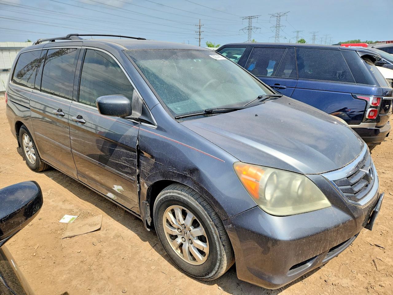 2010 Honda Odyssey Ex Gray vin: 5FNRL3H4XAB111309