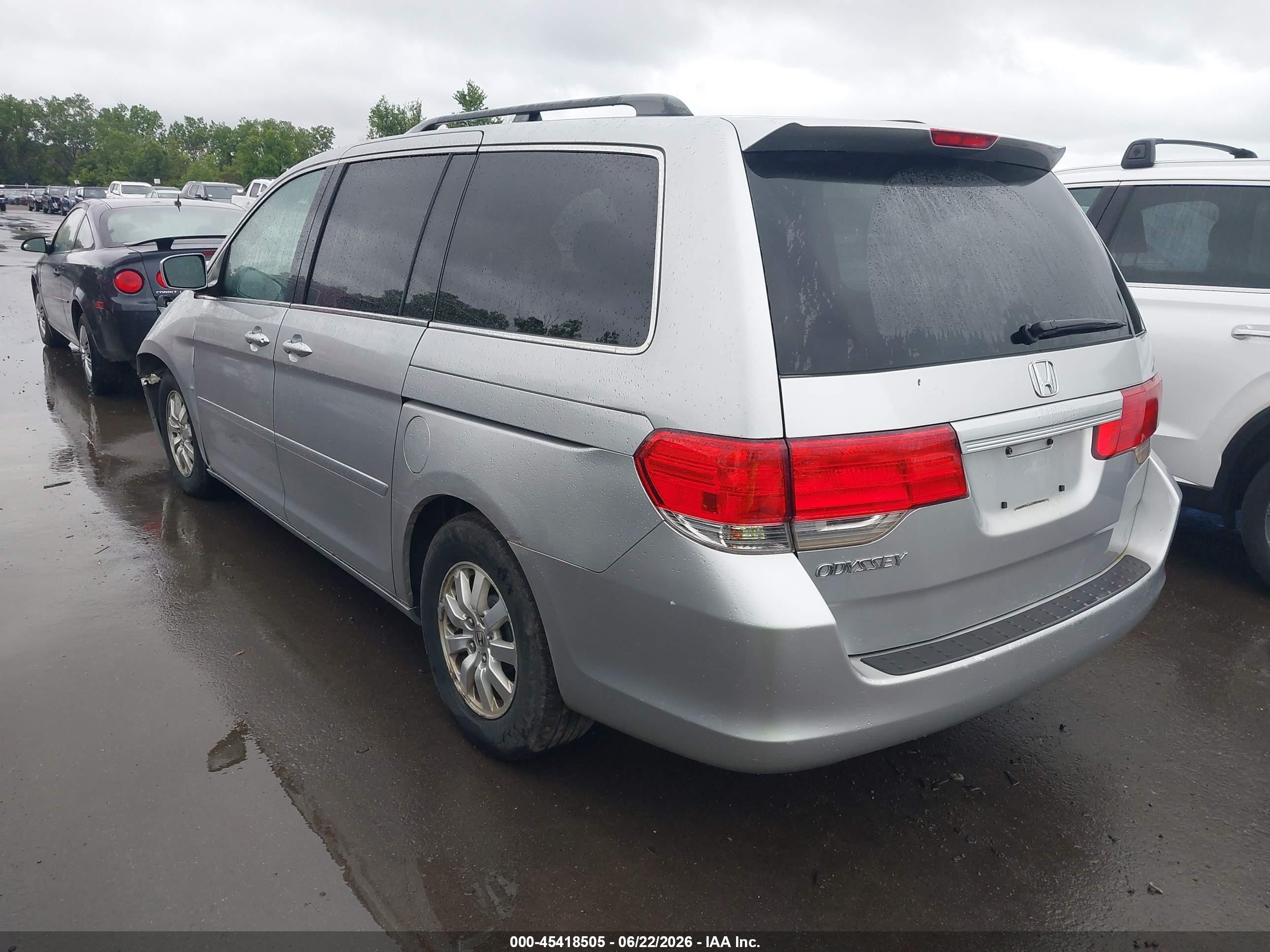 2010 Honda Odyssey Ex Gray vin: 5FNRL3H4XAB112217