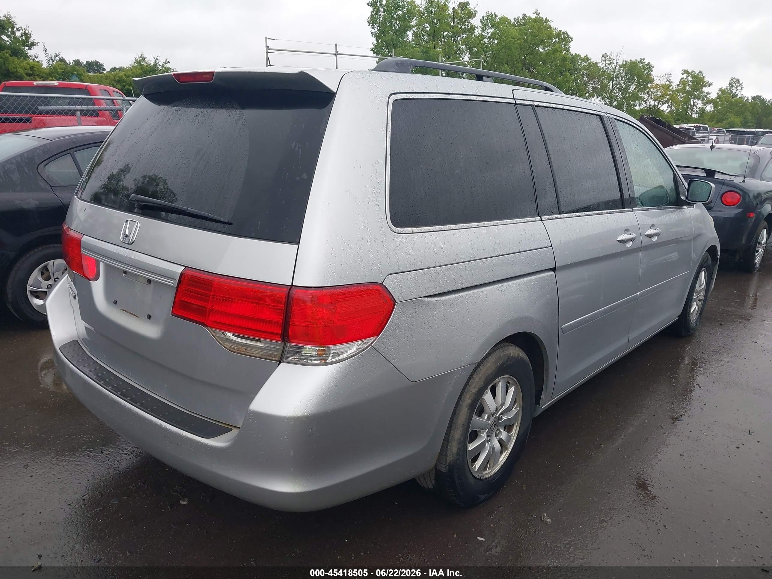 2010 Honda Odyssey Ex Gray vin: 5FNRL3H4XAB112217