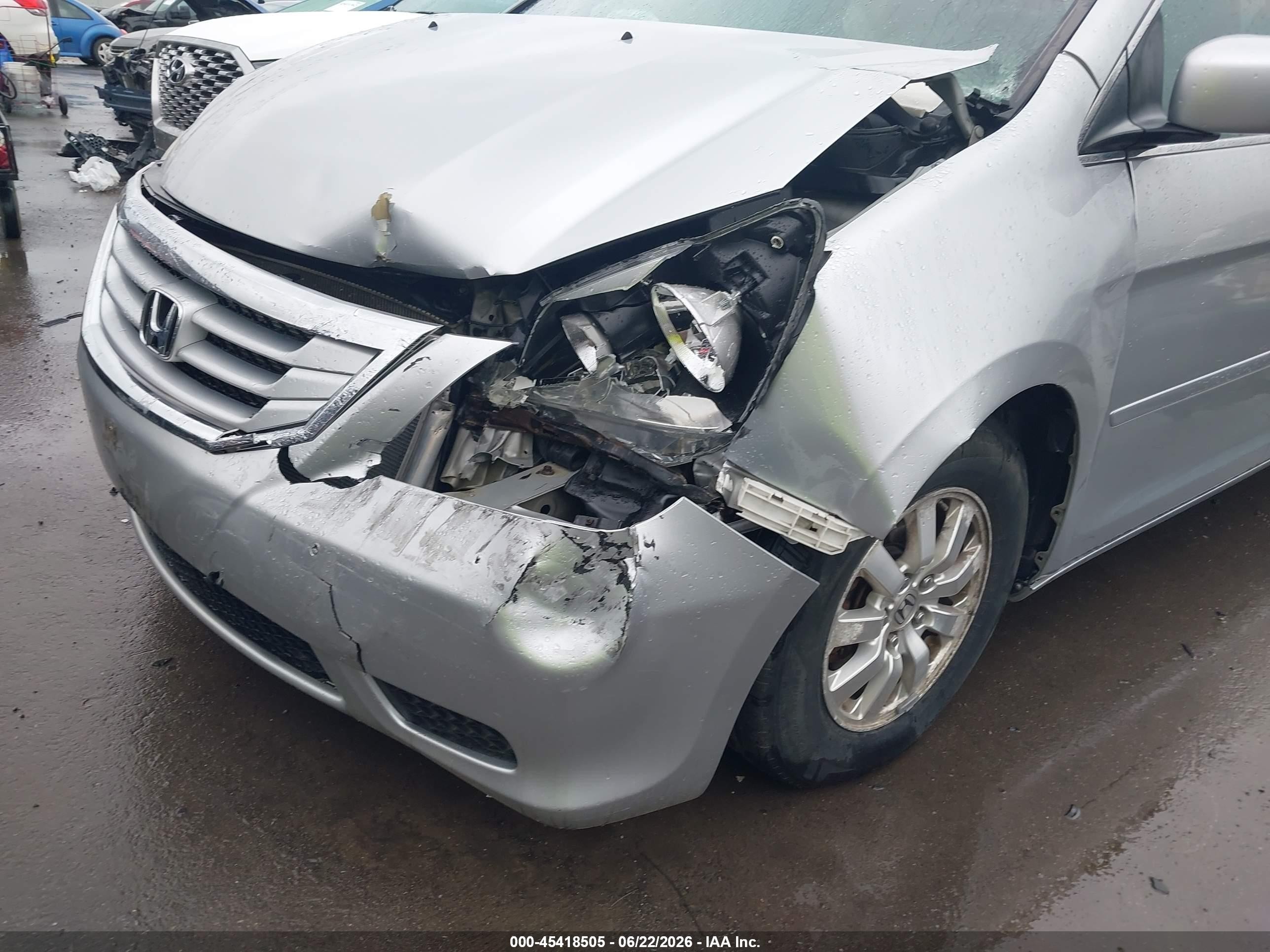 2010 Honda Odyssey Ex Gray vin: 5FNRL3H4XAB112217