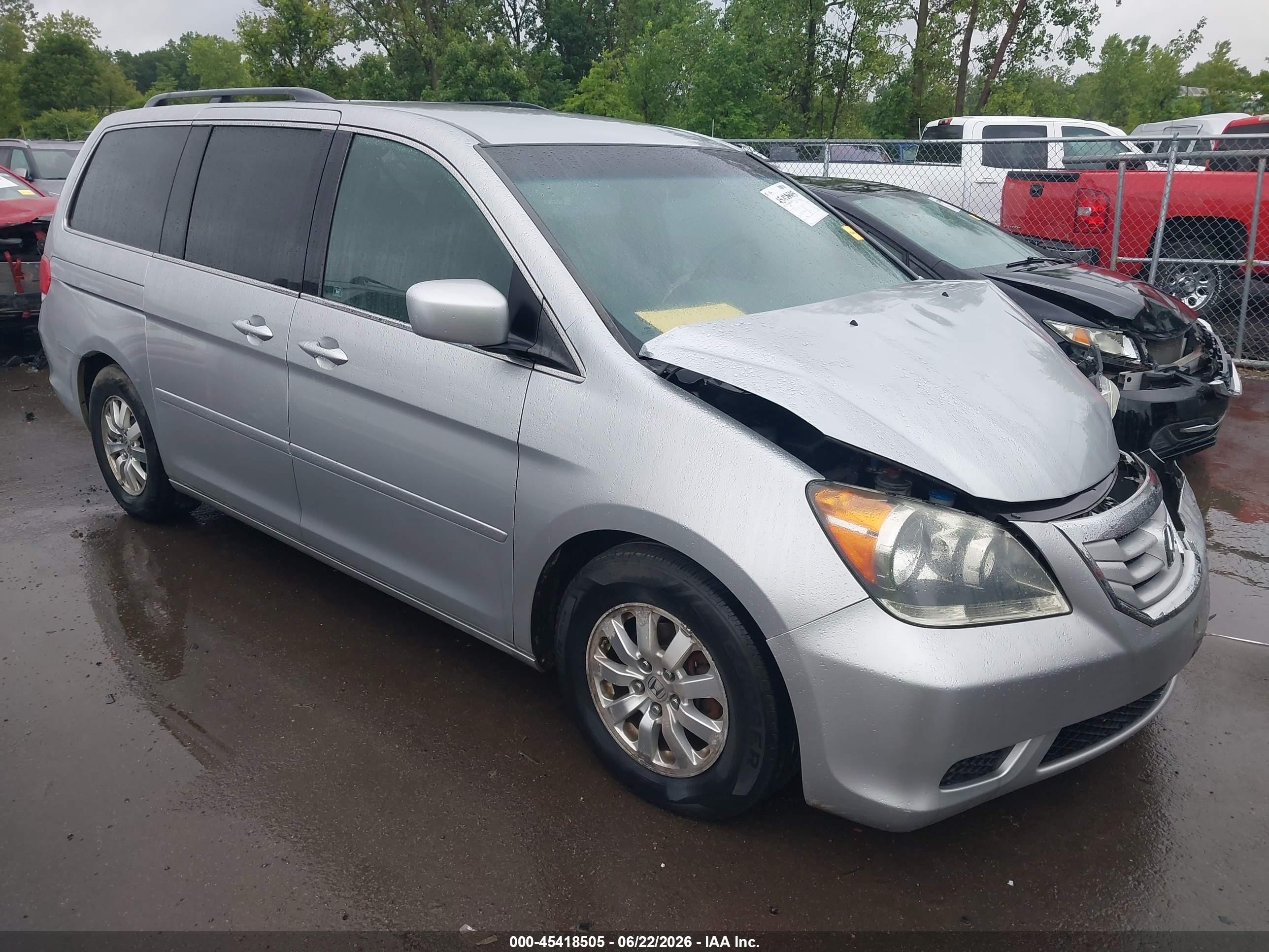 2010 Honda Odyssey Ex Gray vin: 5FNRL3H4XAB112217