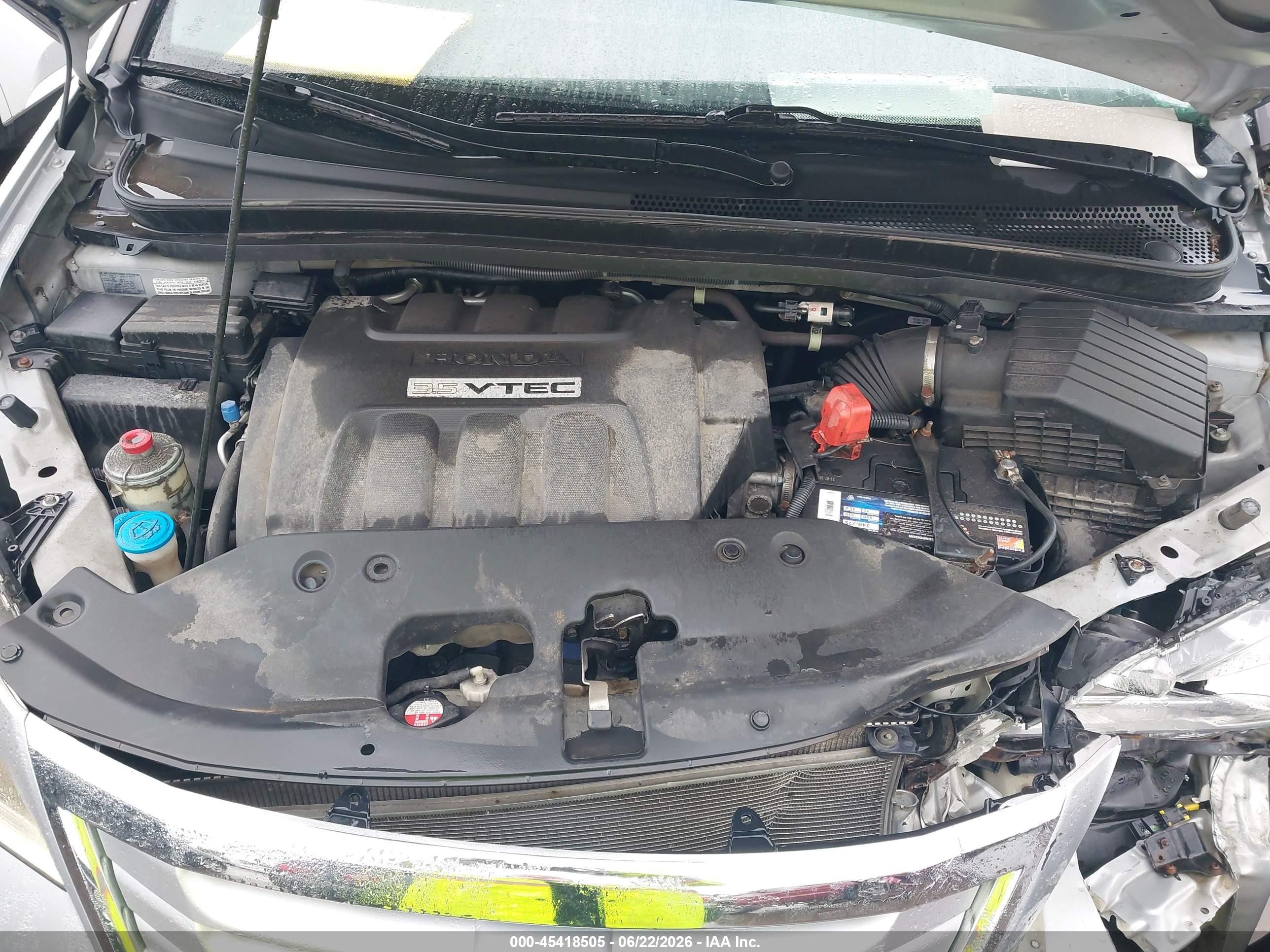 2010 Honda Odyssey Ex Gray vin: 5FNRL3H4XAB112217