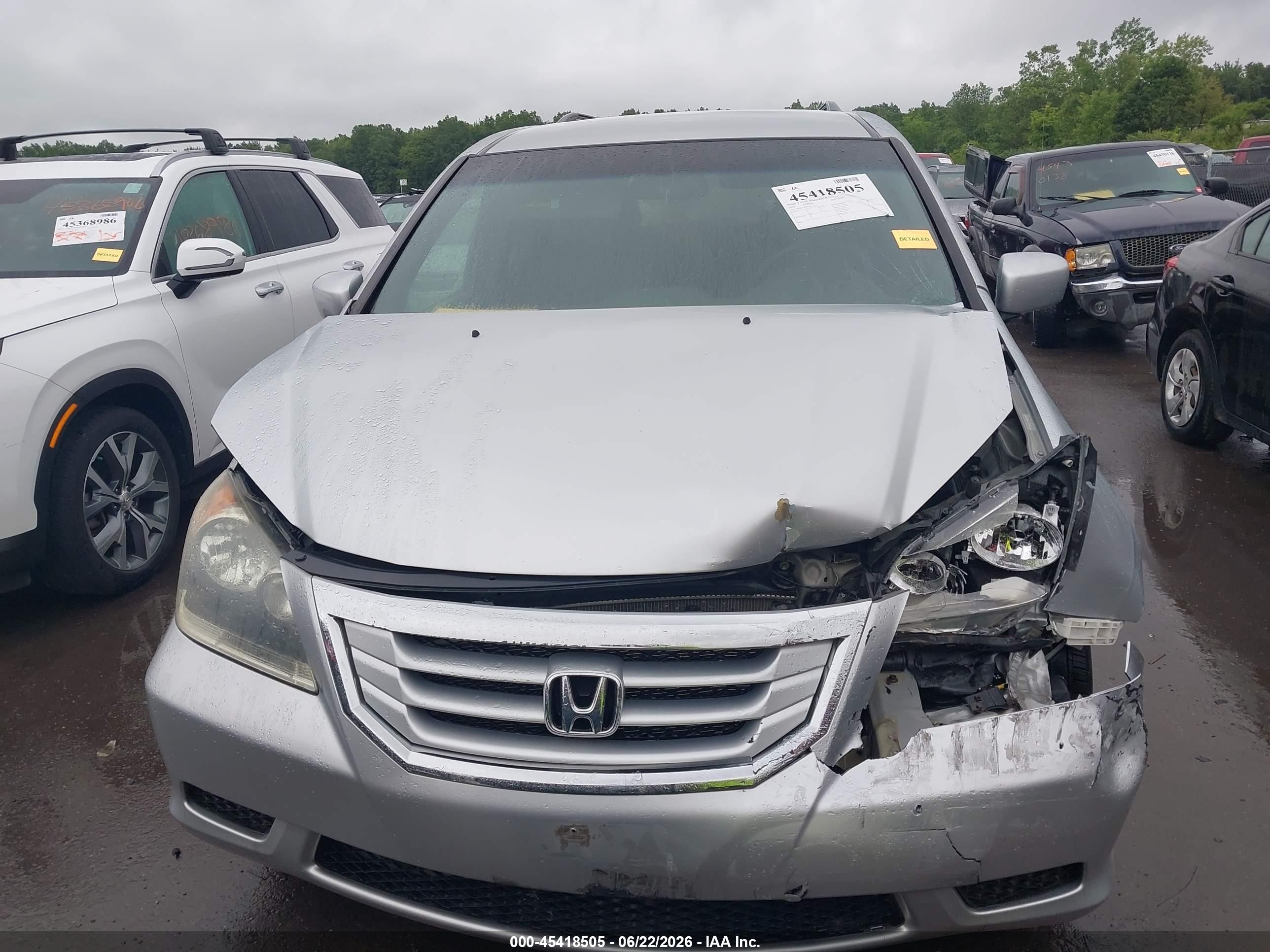 2010 Honda Odyssey Ex Gray vin: 5FNRL3H4XAB112217