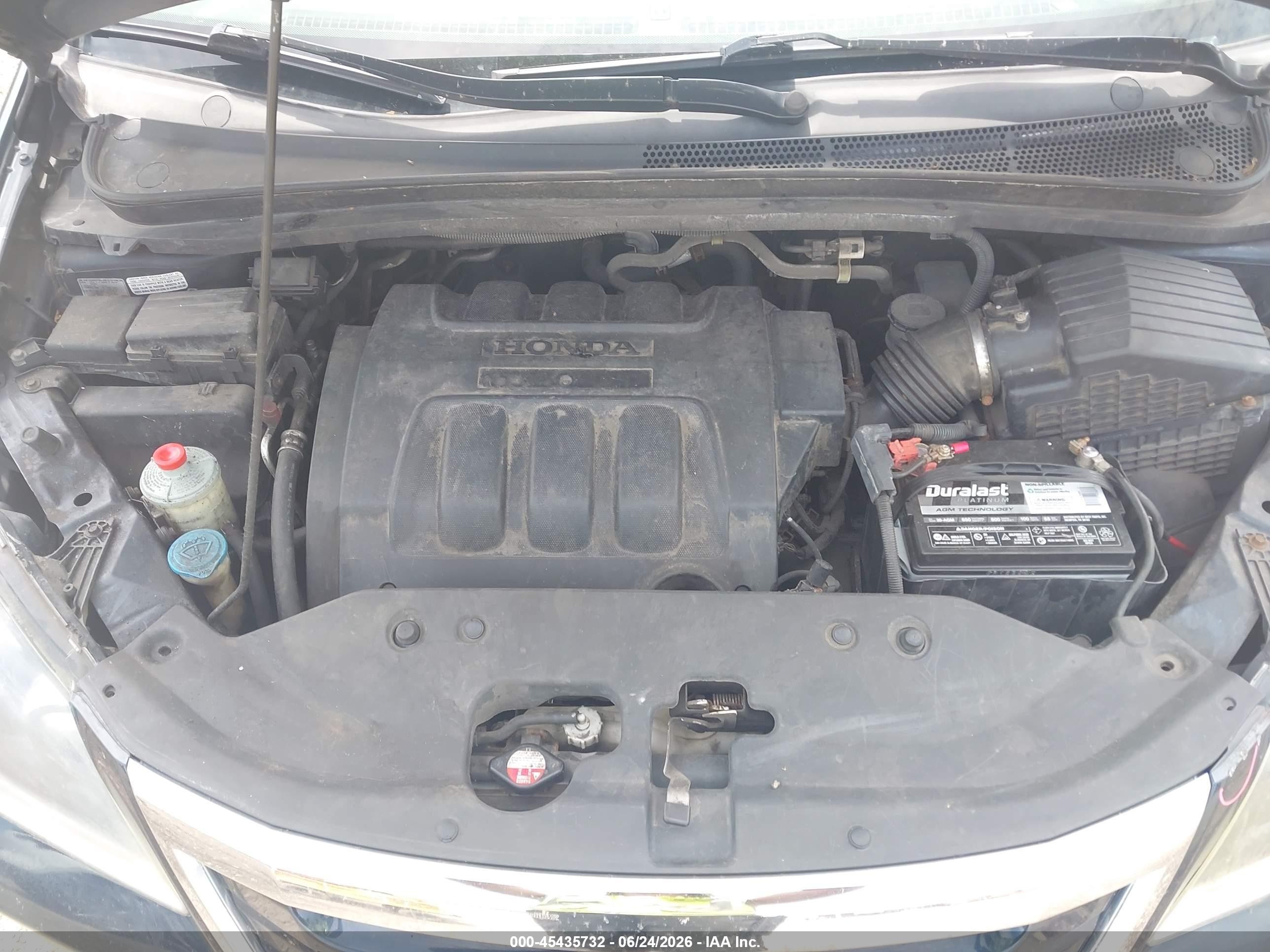 2010 Honda Odyssey Ex Dark Blue vin: 5FNRL3H53AB006037