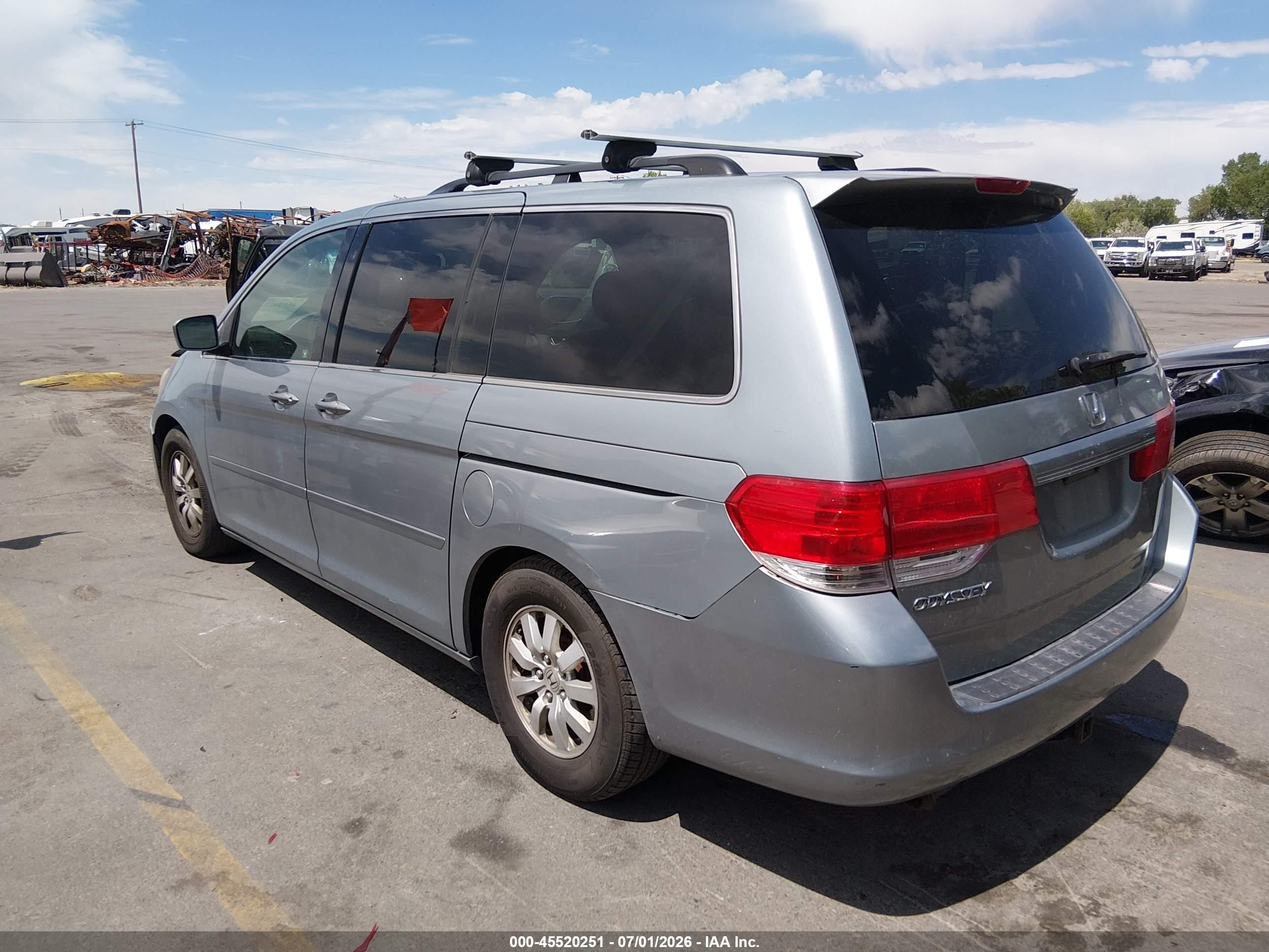 2010 Honda Odyssey Ex Blue vin: 5FNRL3H53AB056937