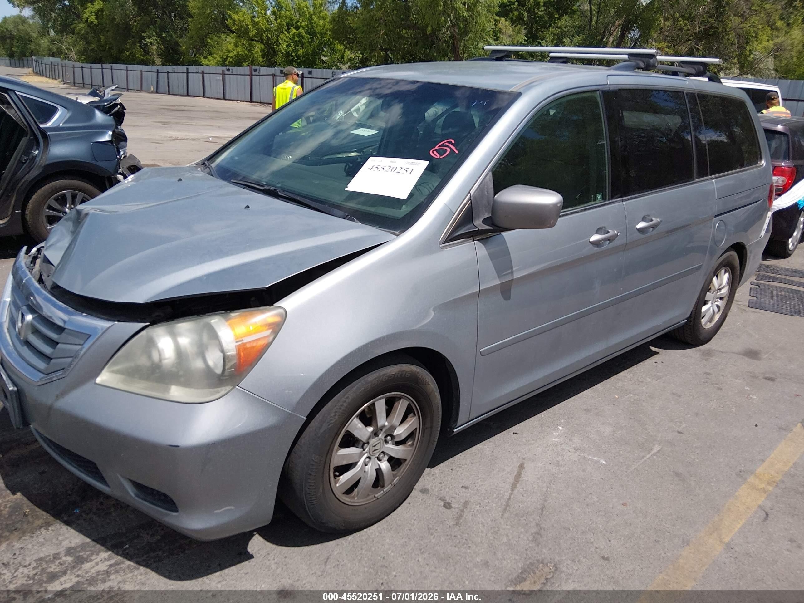 2010 Honda Odyssey Ex Blue vin: 5FNRL3H53AB056937