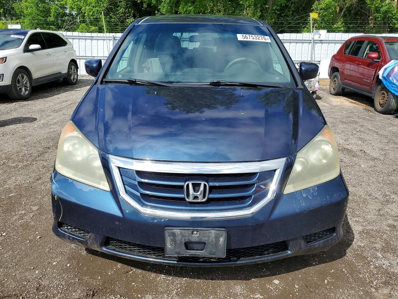 2010 Honda Odyssey Ex Blue vin: 5FNRL3H53AB506358