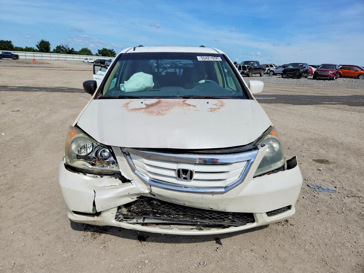 2010 Honda Odyssey Ex White vin: 5FNRL3H54AB015362