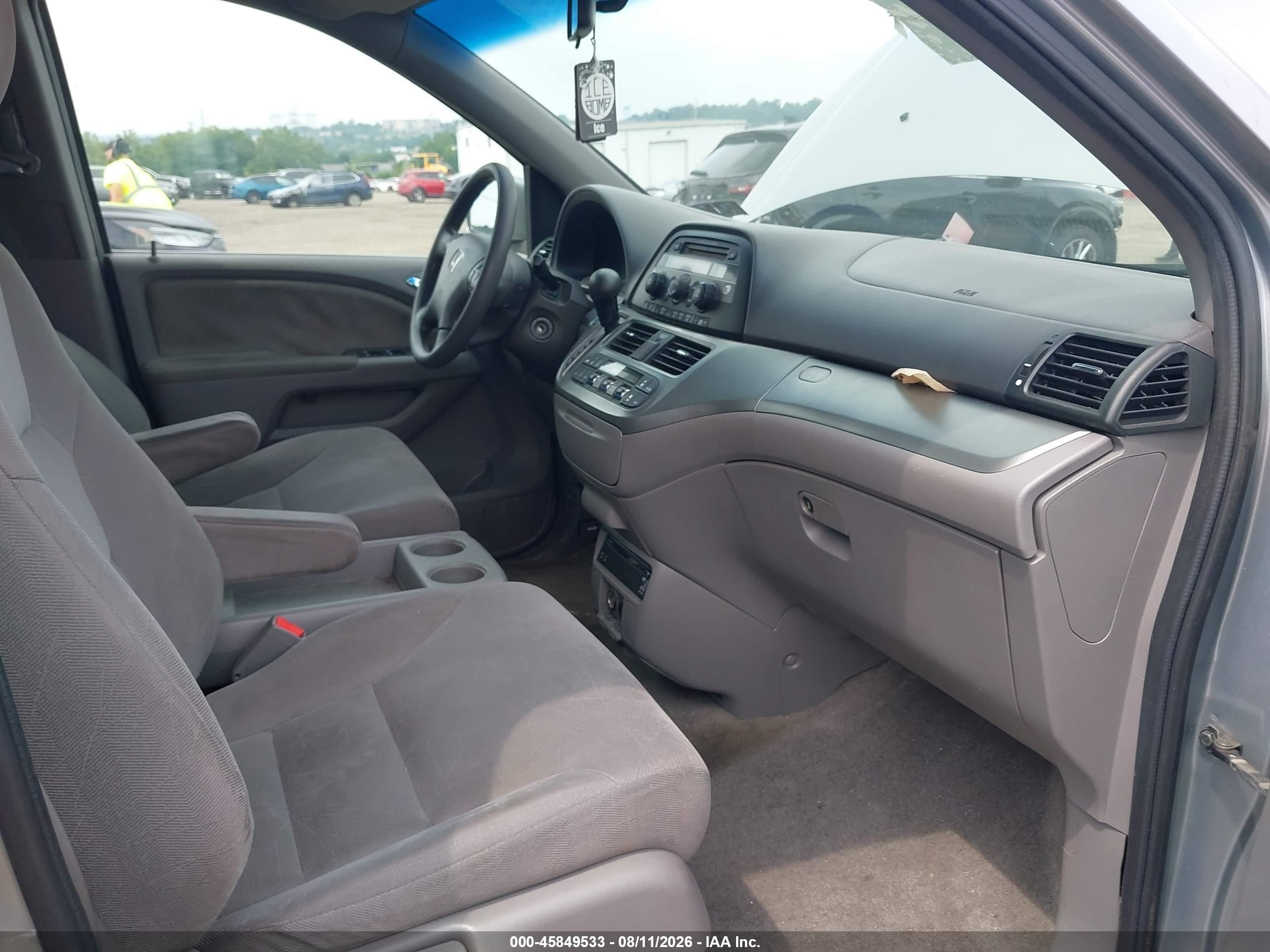 2010 Honda Odyssey Ex Light Blue vin: 5FNRL3H55AB008193