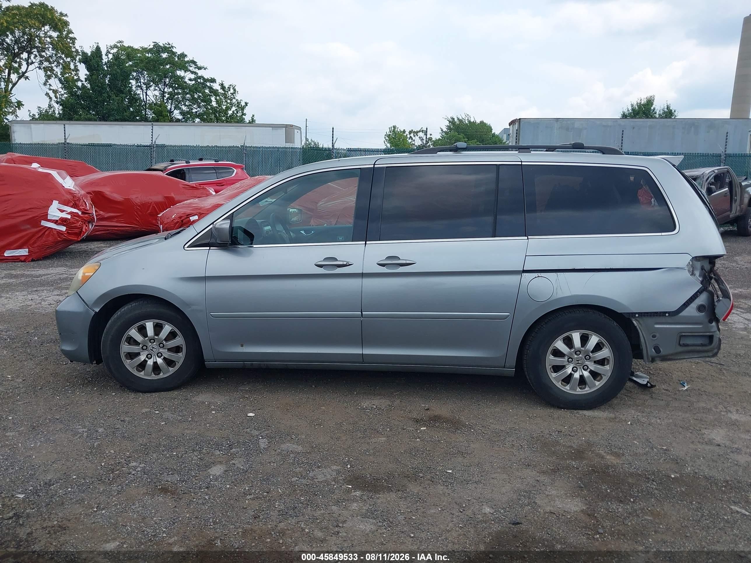 2010 Honda Odyssey Ex Light Blue vin: 5FNRL3H55AB008193