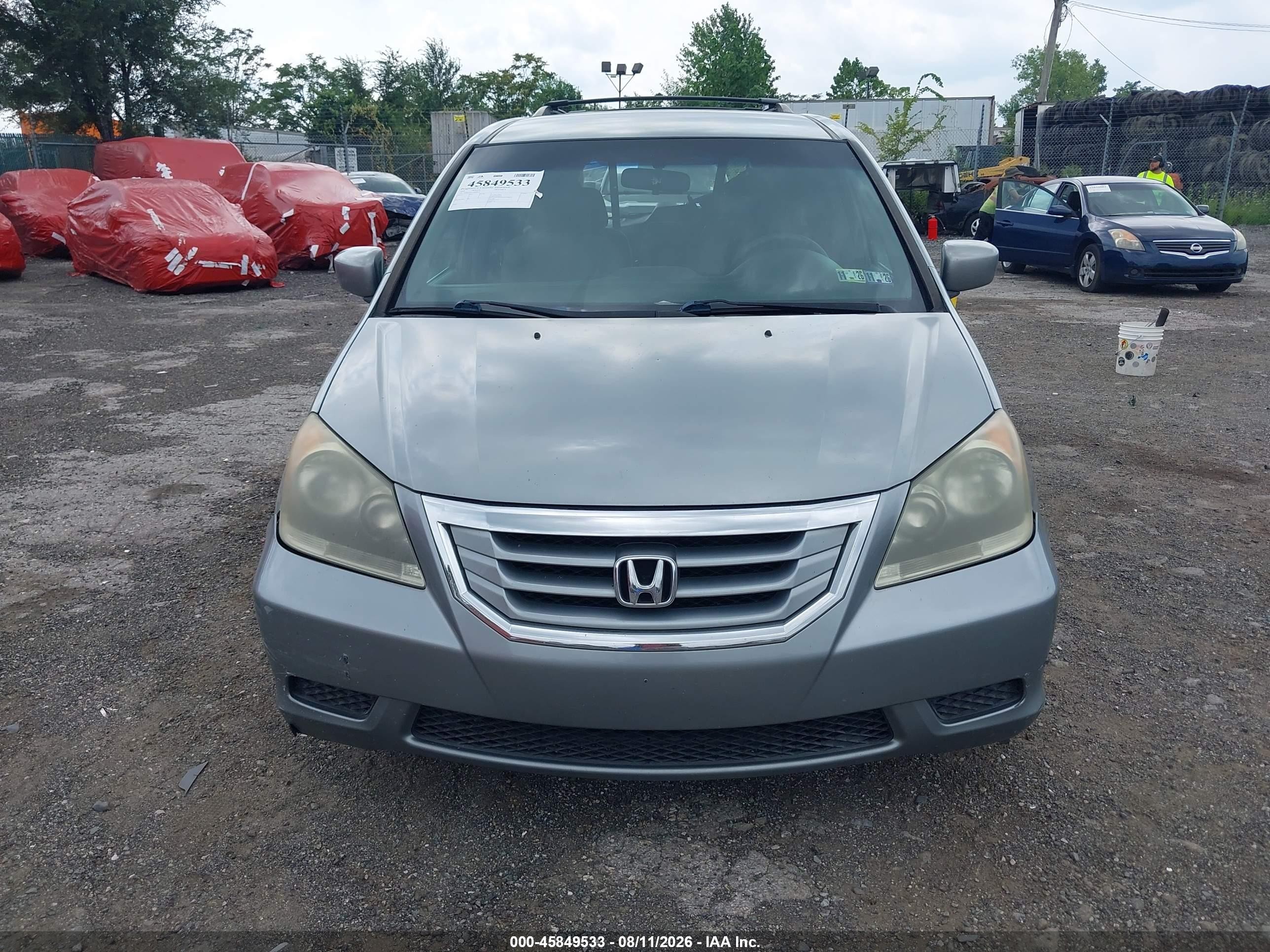 2010 Honda Odyssey Ex Light Blue vin: 5FNRL3H55AB008193