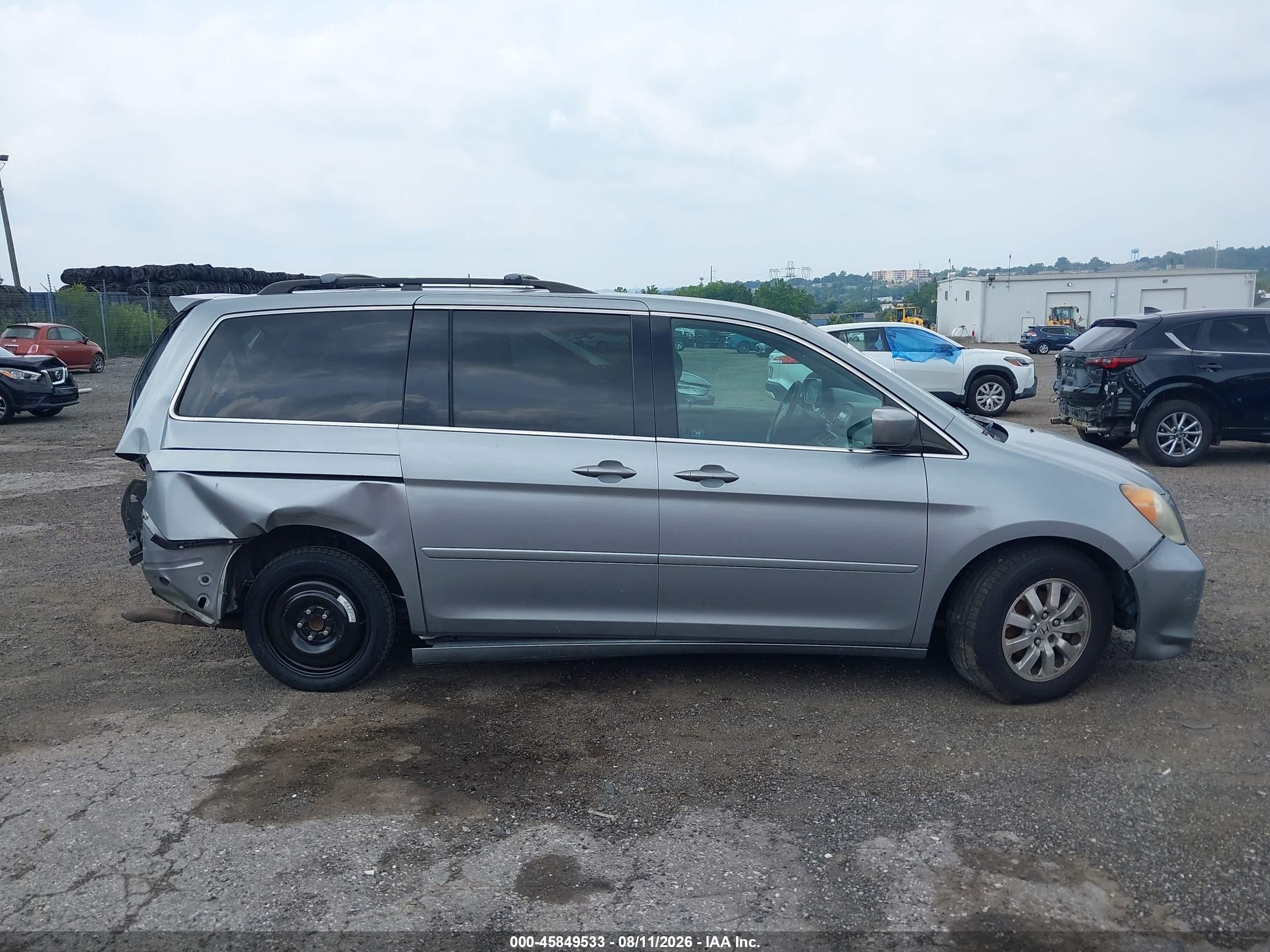 2010 Honda Odyssey Ex Light Blue vin: 5FNRL3H55AB008193