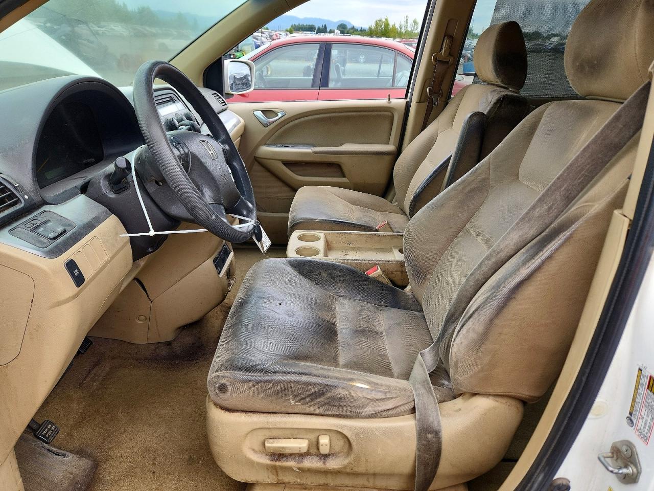 2010 Honda Odyssey Ex White vin: 5FNRL3H56AB060559