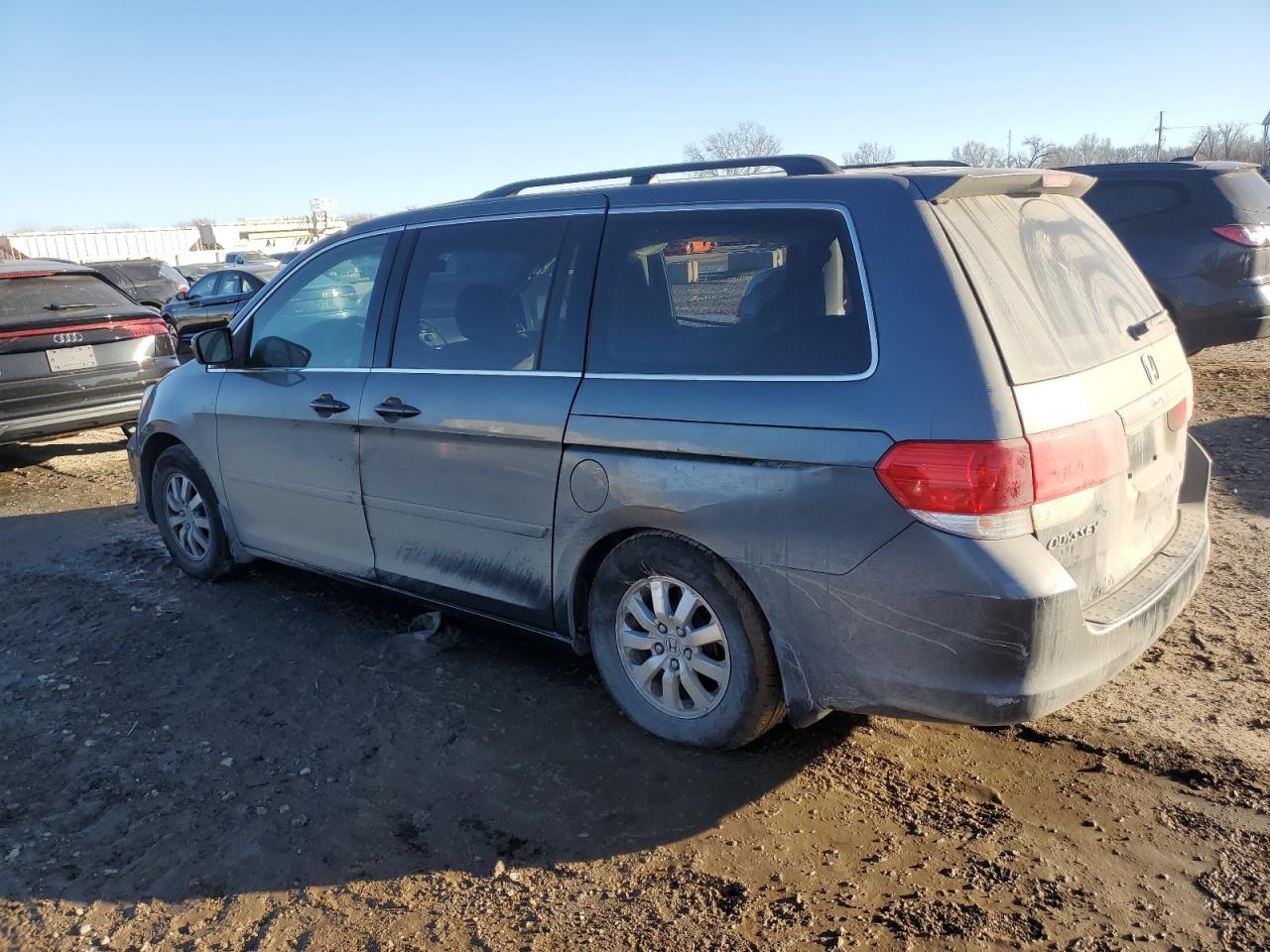 2010 Honda Odyssey Ex Gray vin: 5FNRL3H57AB054561