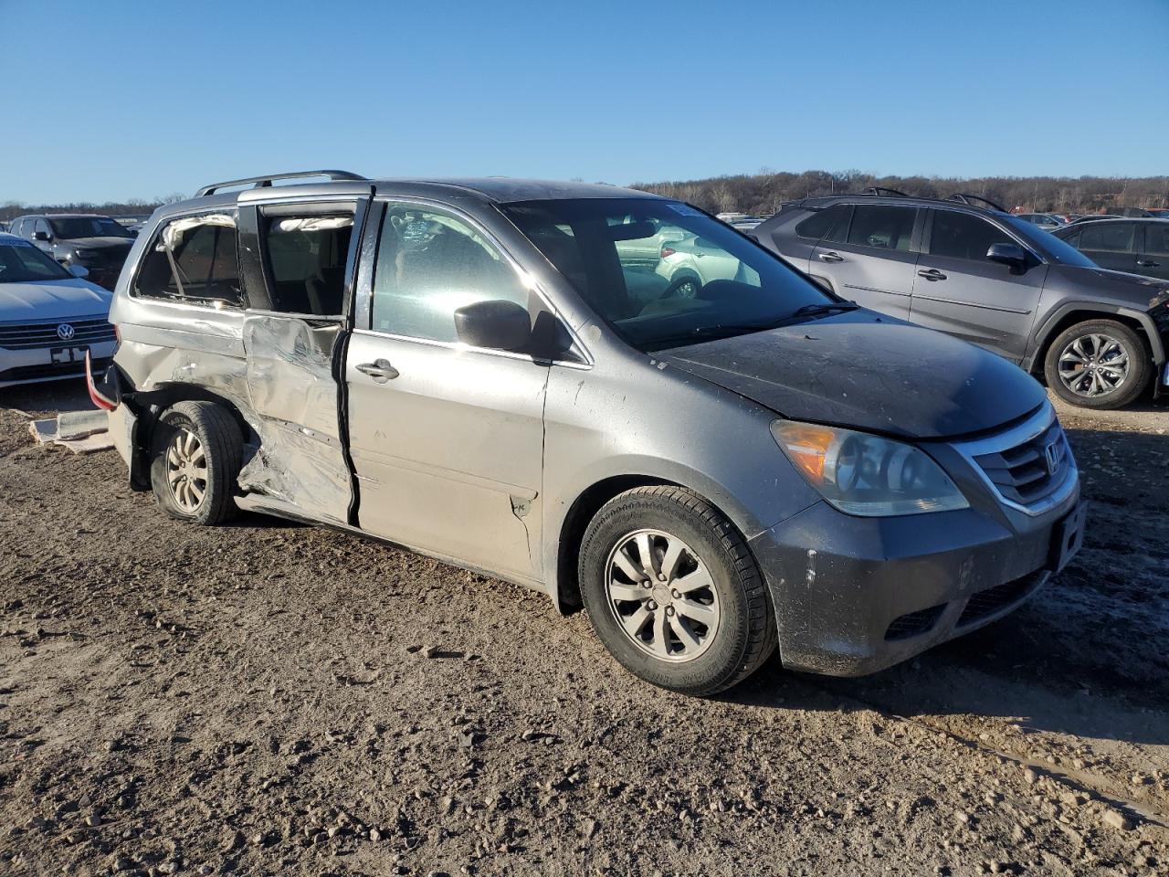2010 Honda Odyssey Ex Gray vin: 5FNRL3H57AB054561