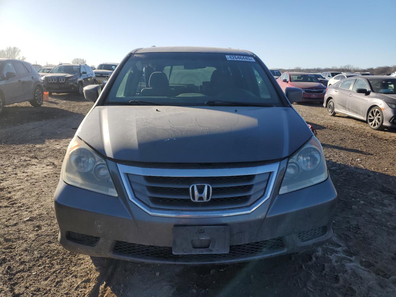 2010 Honda Odyssey Ex Gray vin: 5FNRL3H57AB054561