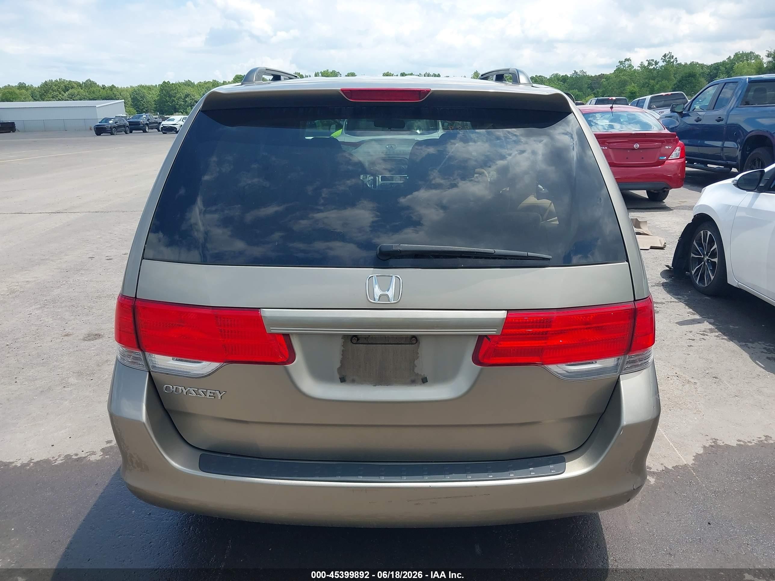 2010 Honda Odyssey Ex Brown vin: 5FNRL3H59AB105316