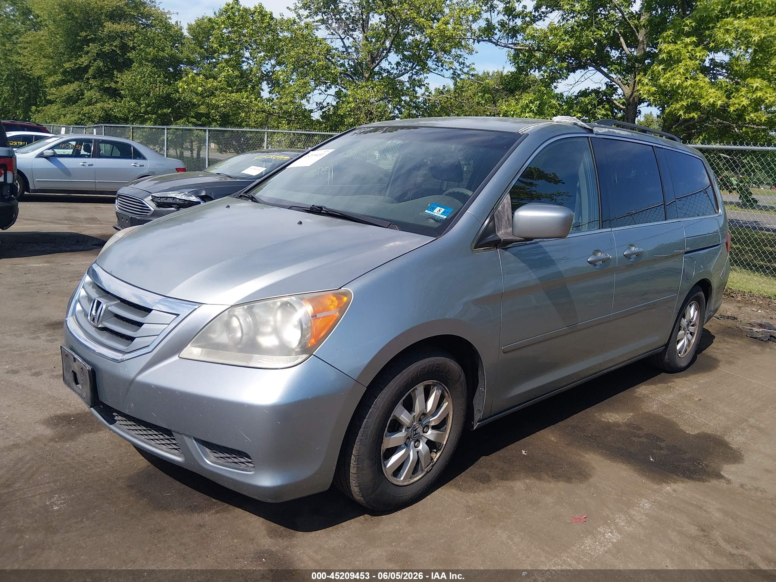 2010 Honda Odyssey Ex Teal vin: 5FNRL3H5XAB001126