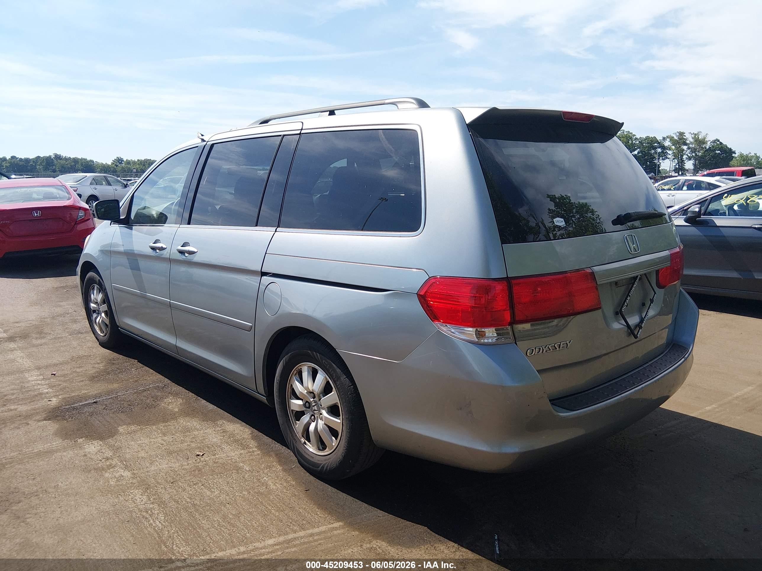 2010 Honda Odyssey Ex Teal vin: 5FNRL3H5XAB001126