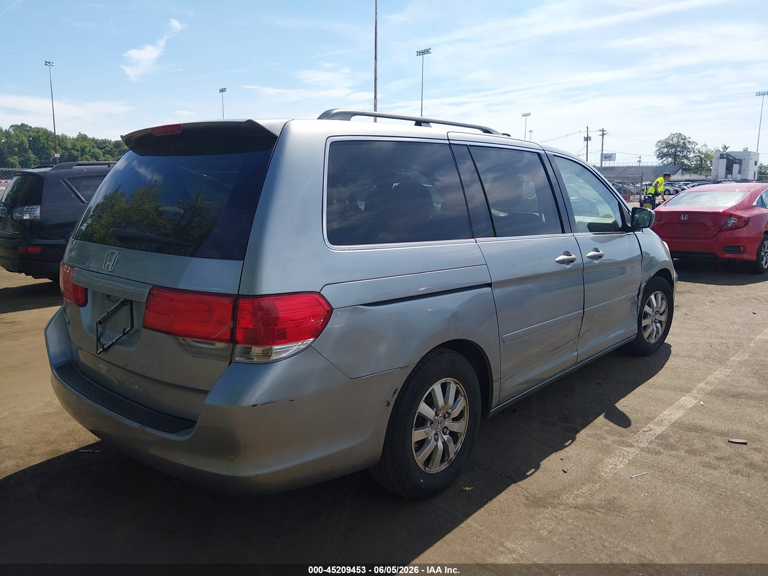 2010 Honda Odyssey Ex Teal vin: 5FNRL3H5XAB001126