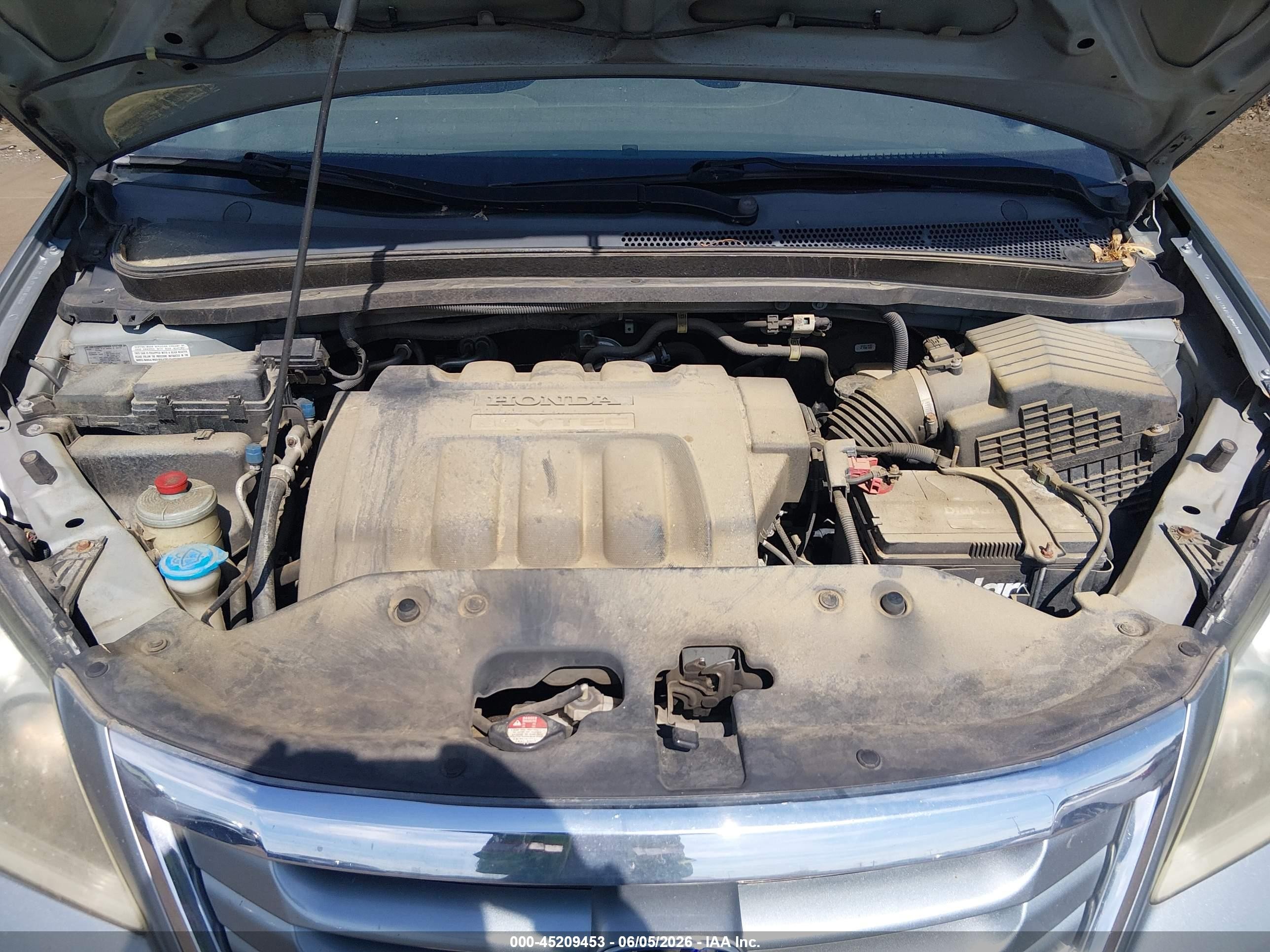 2010 Honda Odyssey Ex Teal vin: 5FNRL3H5XAB001126