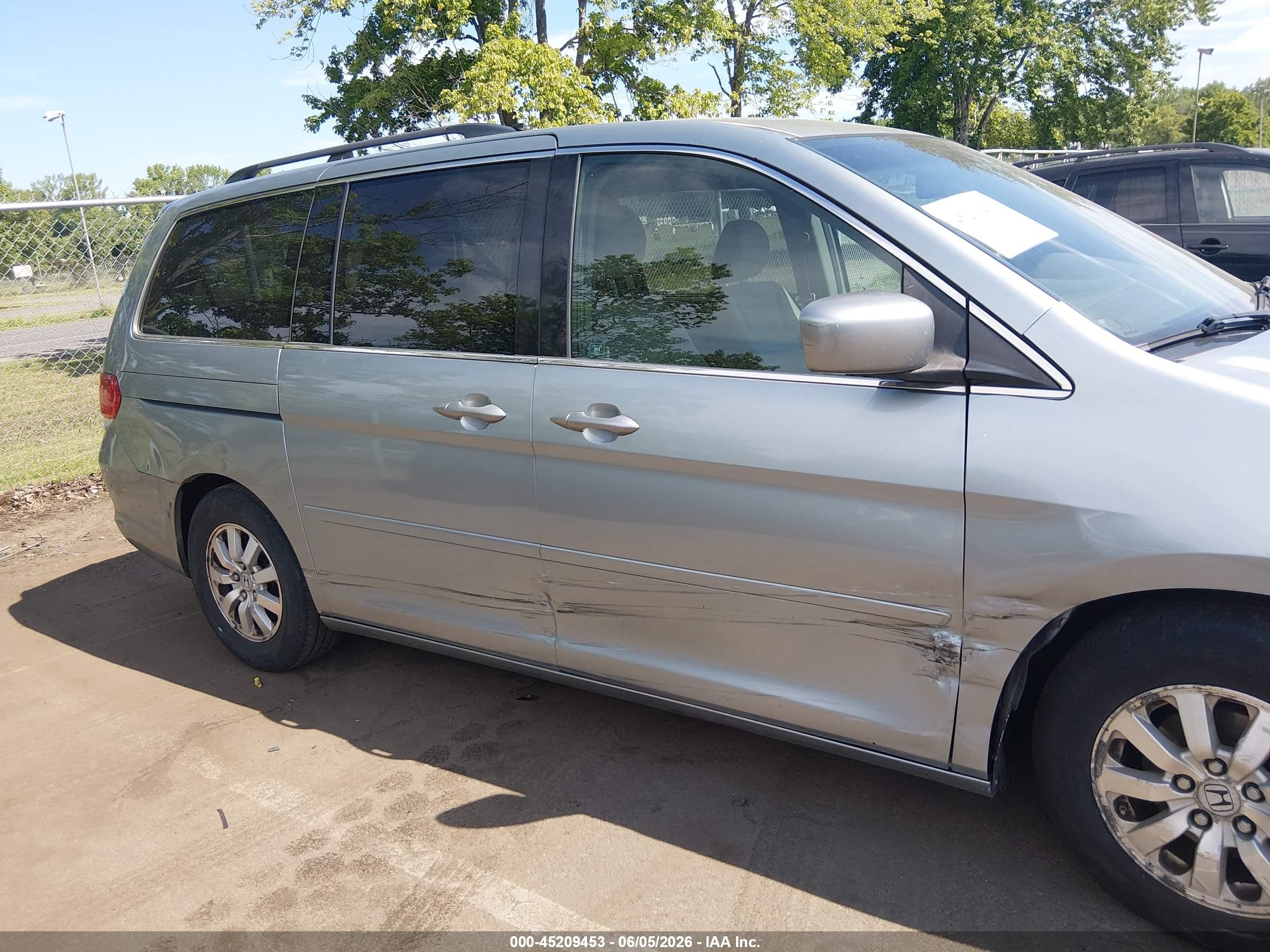 2010 Honda Odyssey Ex Teal vin: 5FNRL3H5XAB001126