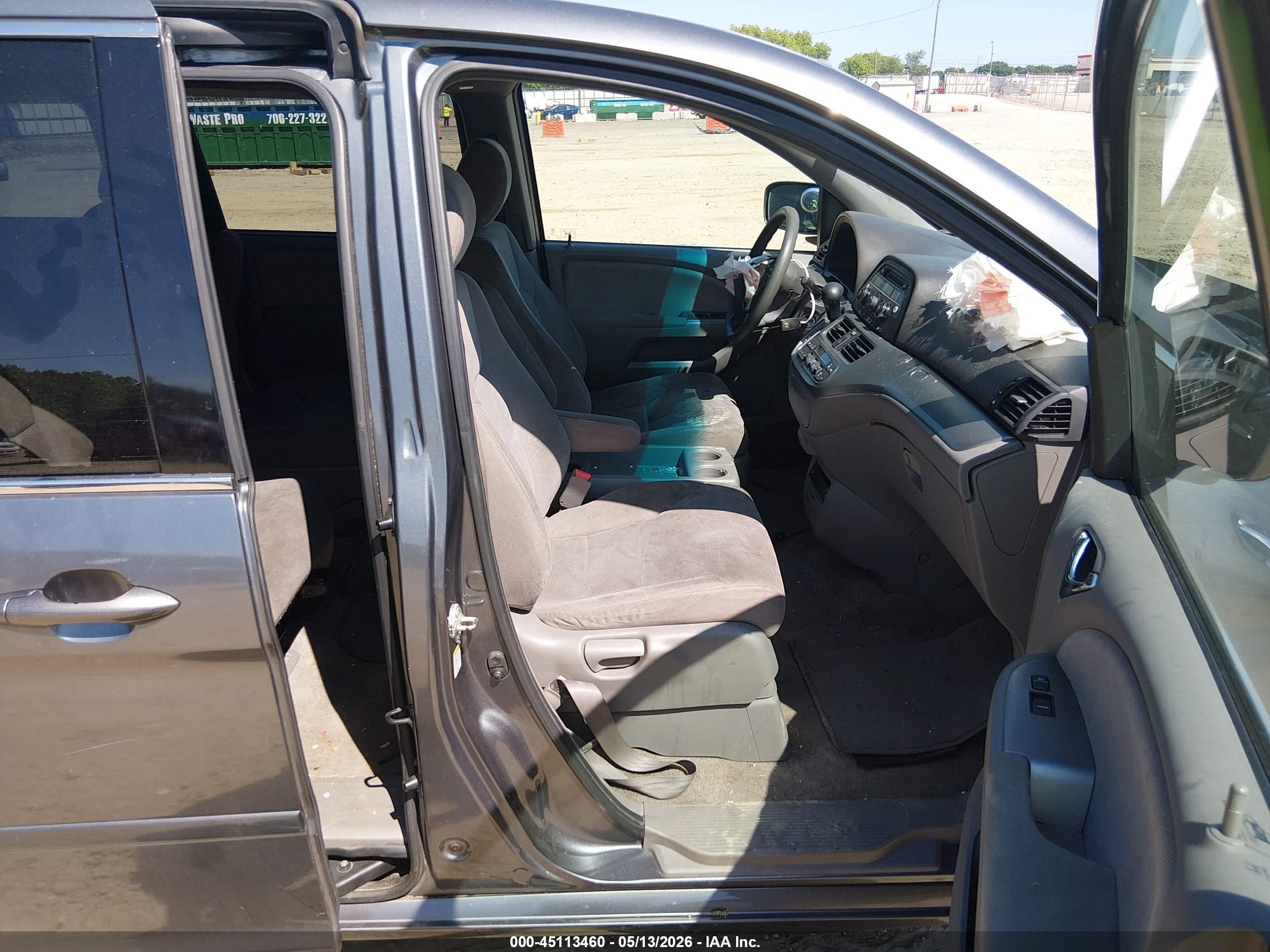 2010 Honda Odyssey Ex Gray vin: 5FNRL3H5XAB107981