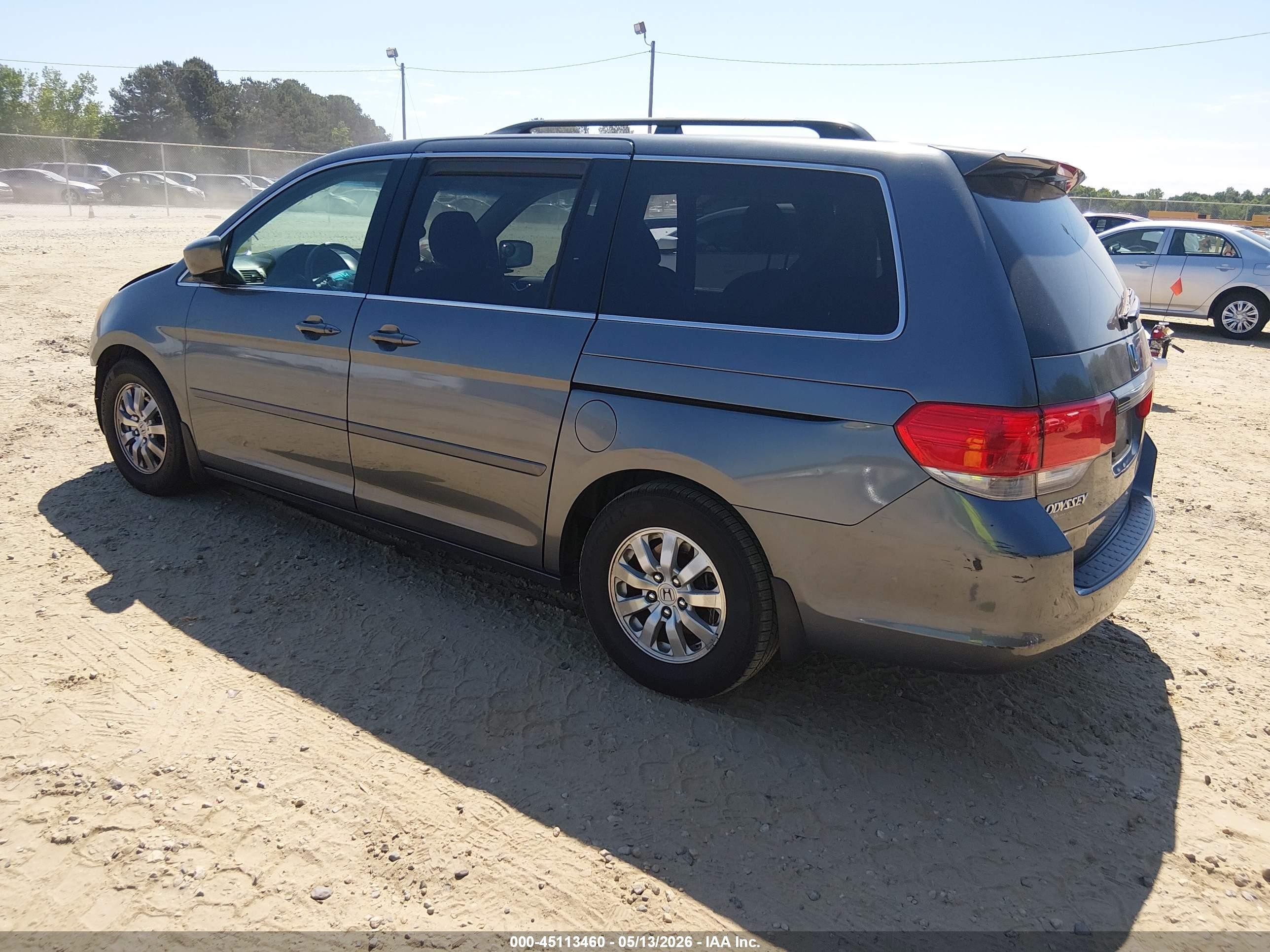 2010 Honda Odyssey Ex Gray vin: 5FNRL3H5XAB107981