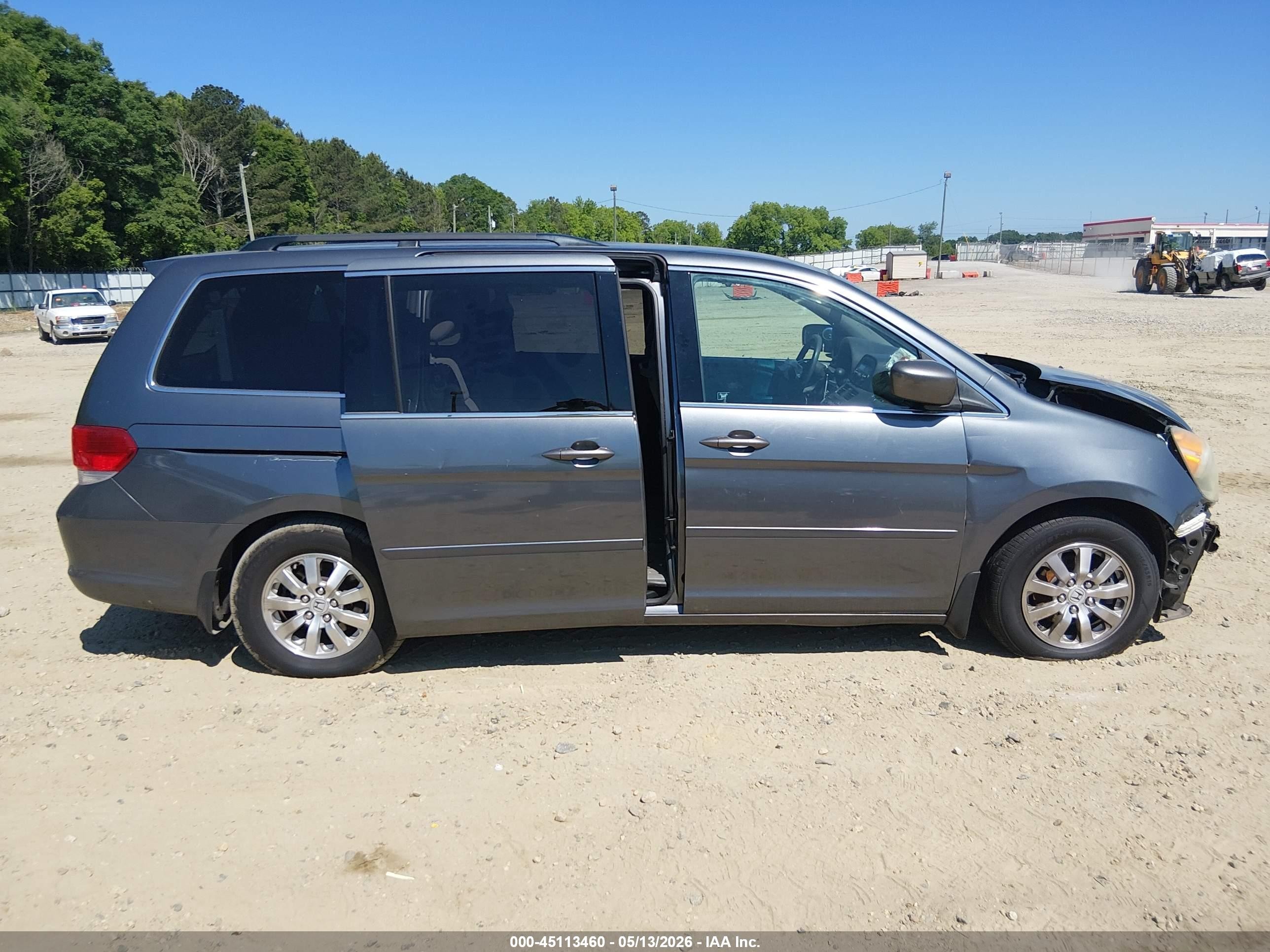 2010 Honda Odyssey Ex Gray vin: 5FNRL3H5XAB107981