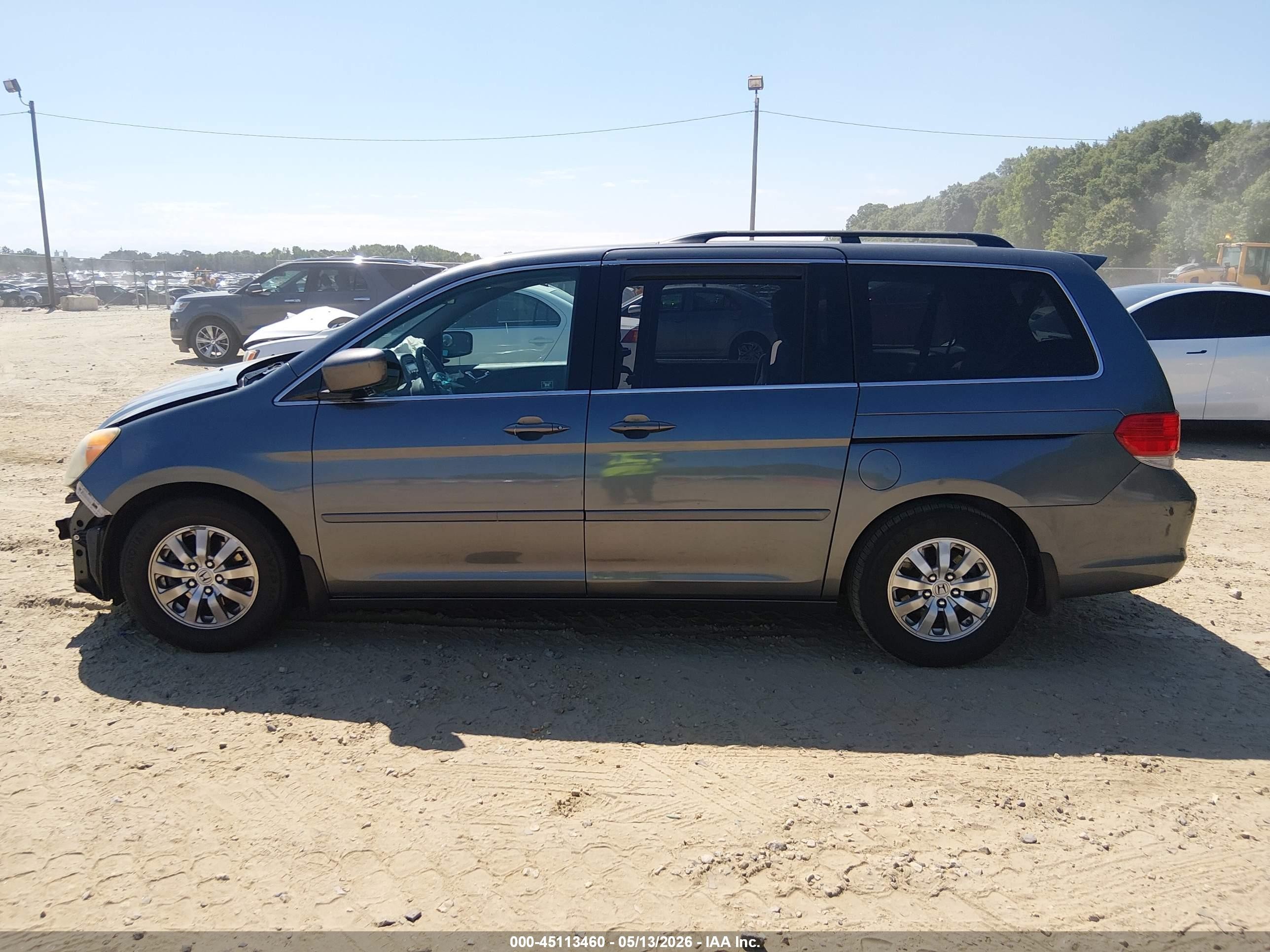 2010 Honda Odyssey Ex Gray vin: 5FNRL3H5XAB107981