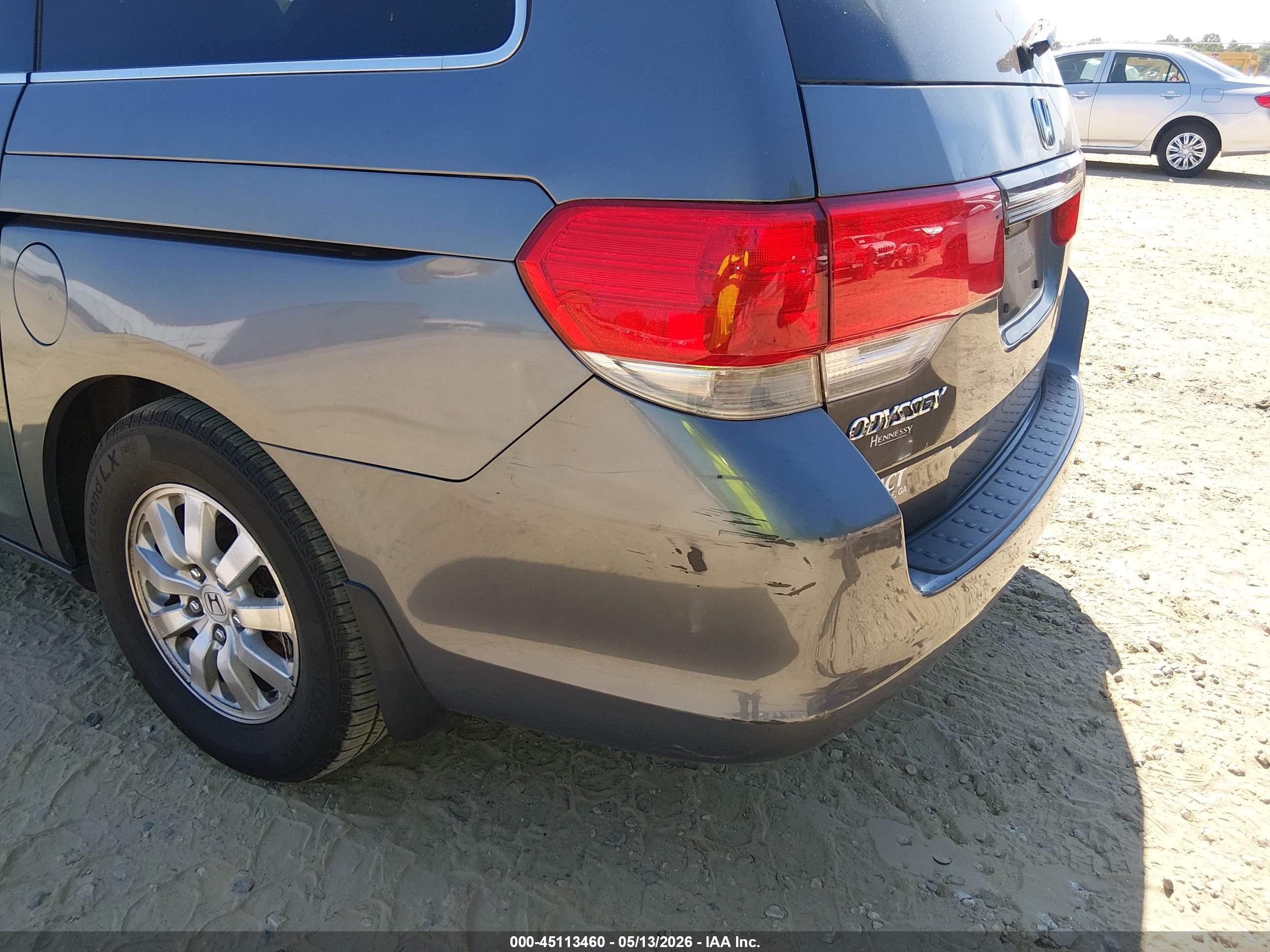 2010 Honda Odyssey Ex Gray vin: 5FNRL3H5XAB107981
