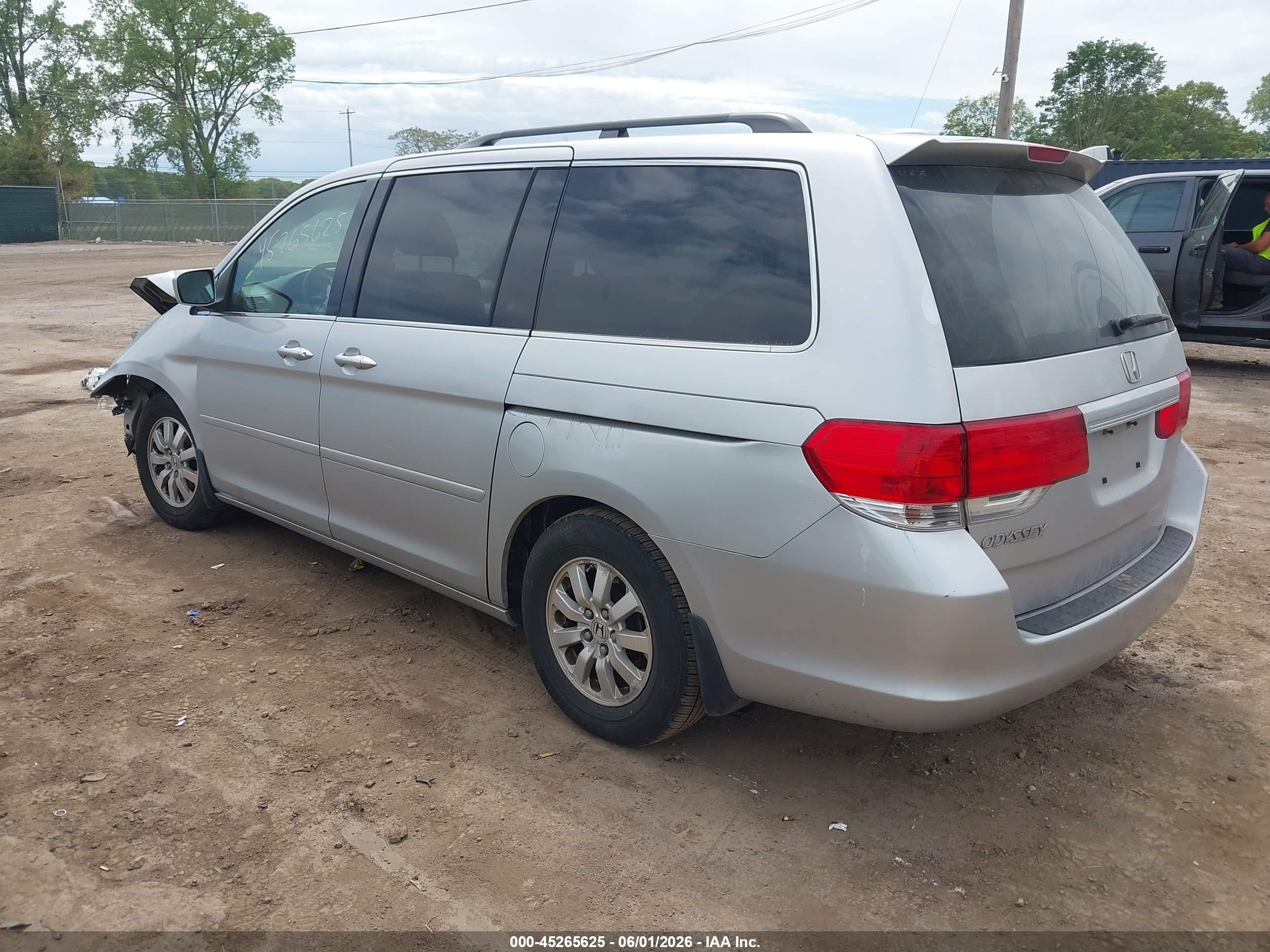 2010 Honda Odyssey Ex-l Silver vin: 5FNRL3H60AB007641