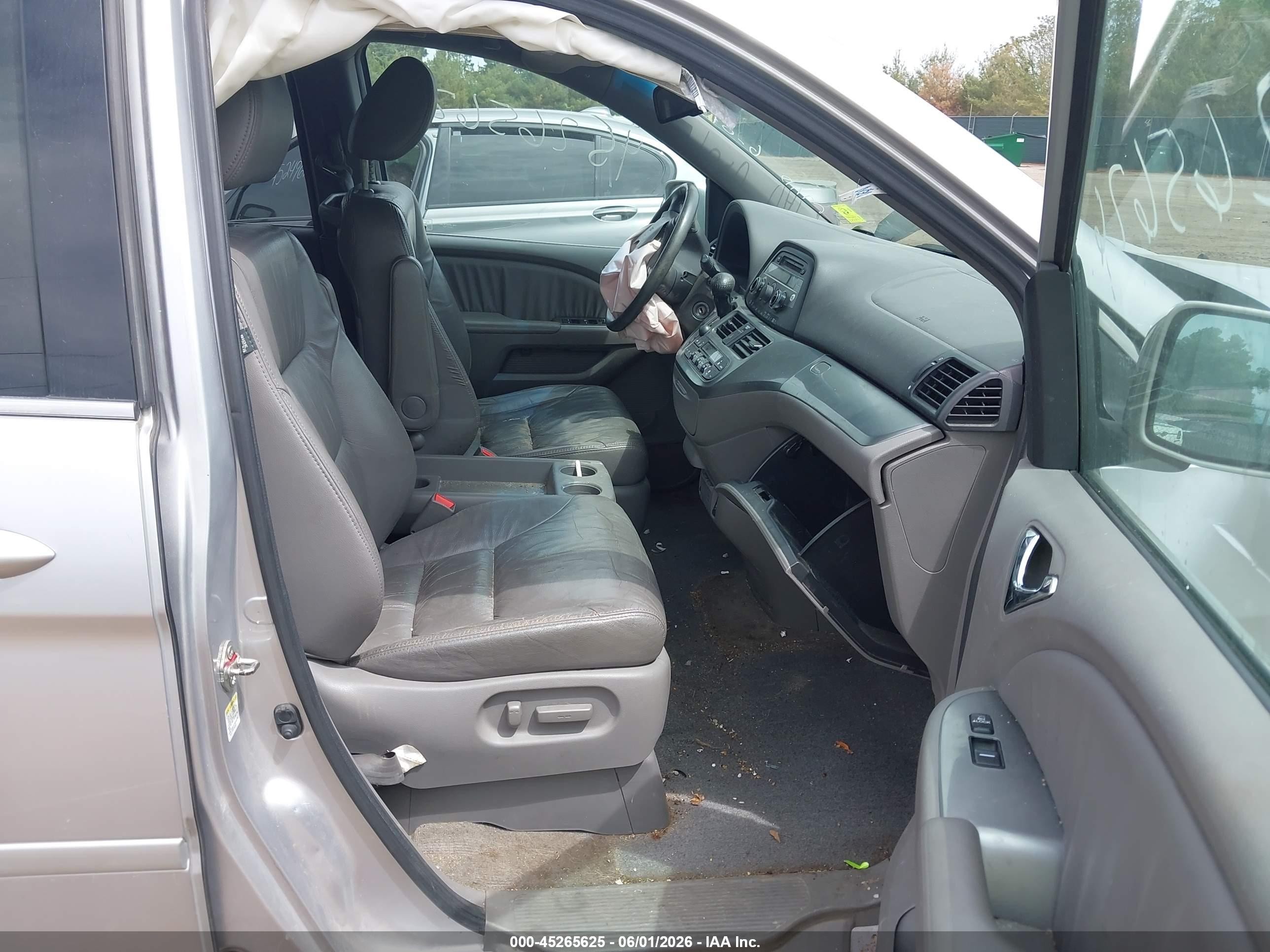 2010 Honda Odyssey Ex-l Silver vin: 5FNRL3H60AB007641