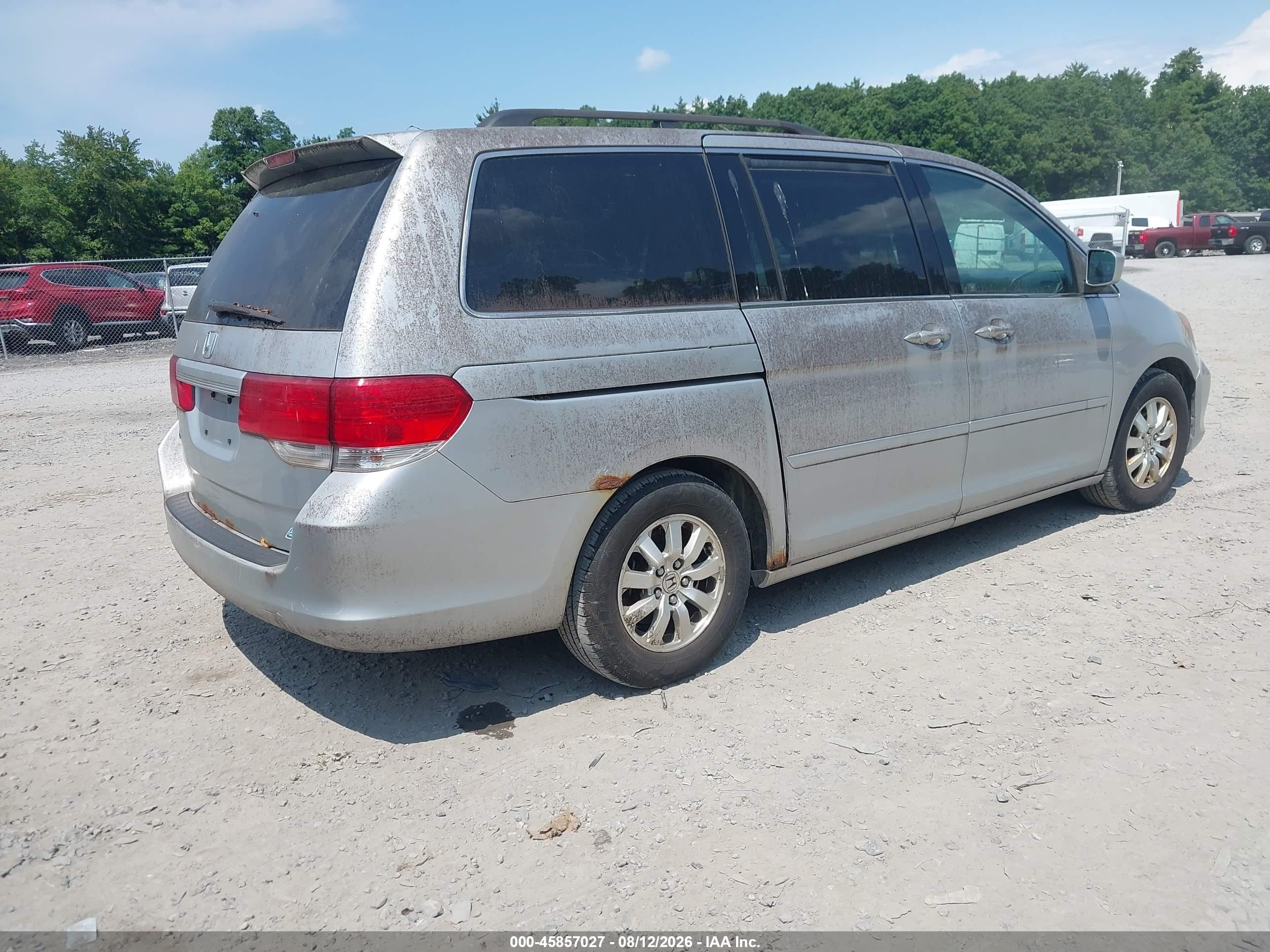 2010 Honda Odyssey Ex-l Silver vin: 5FNRL3H60AB057486