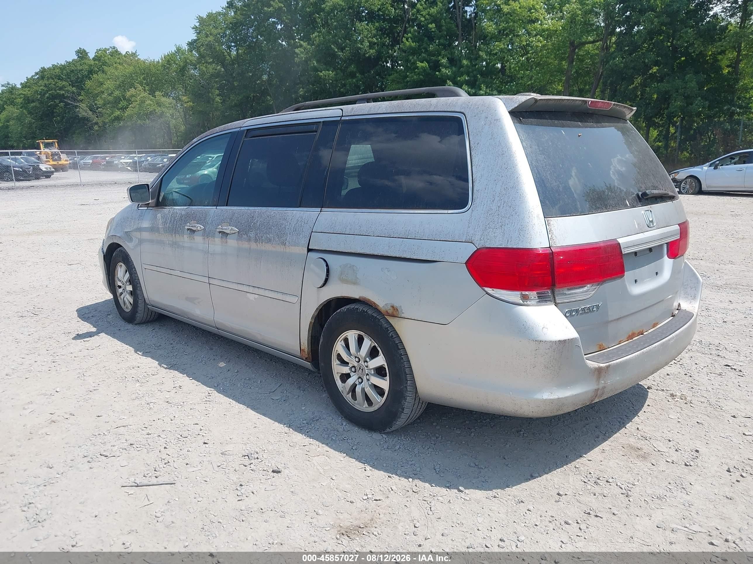 2010 Honda Odyssey Ex-l Silver vin: 5FNRL3H60AB057486