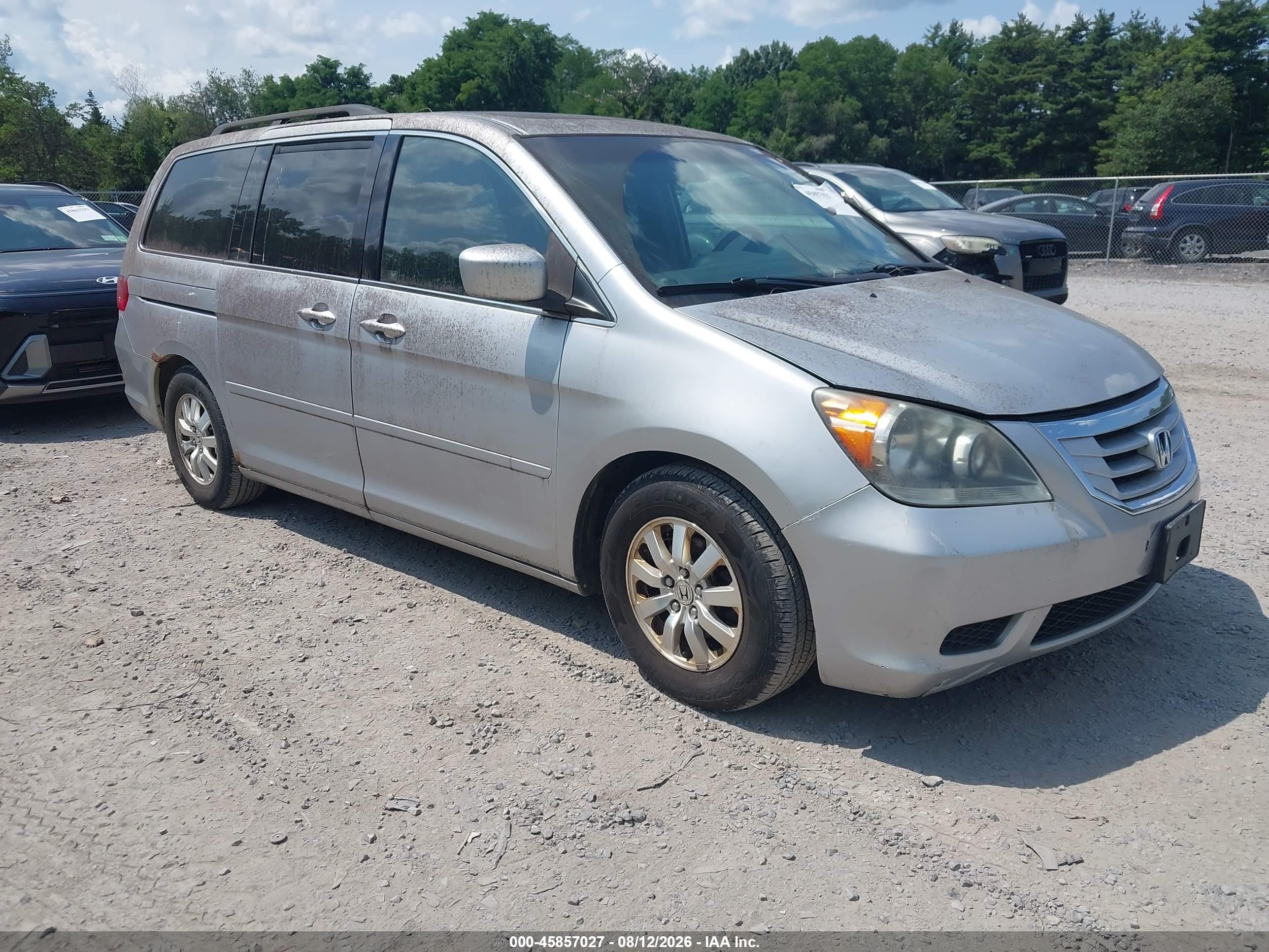 2010 Honda Odyssey Ex-l Silver vin: 5FNRL3H60AB057486