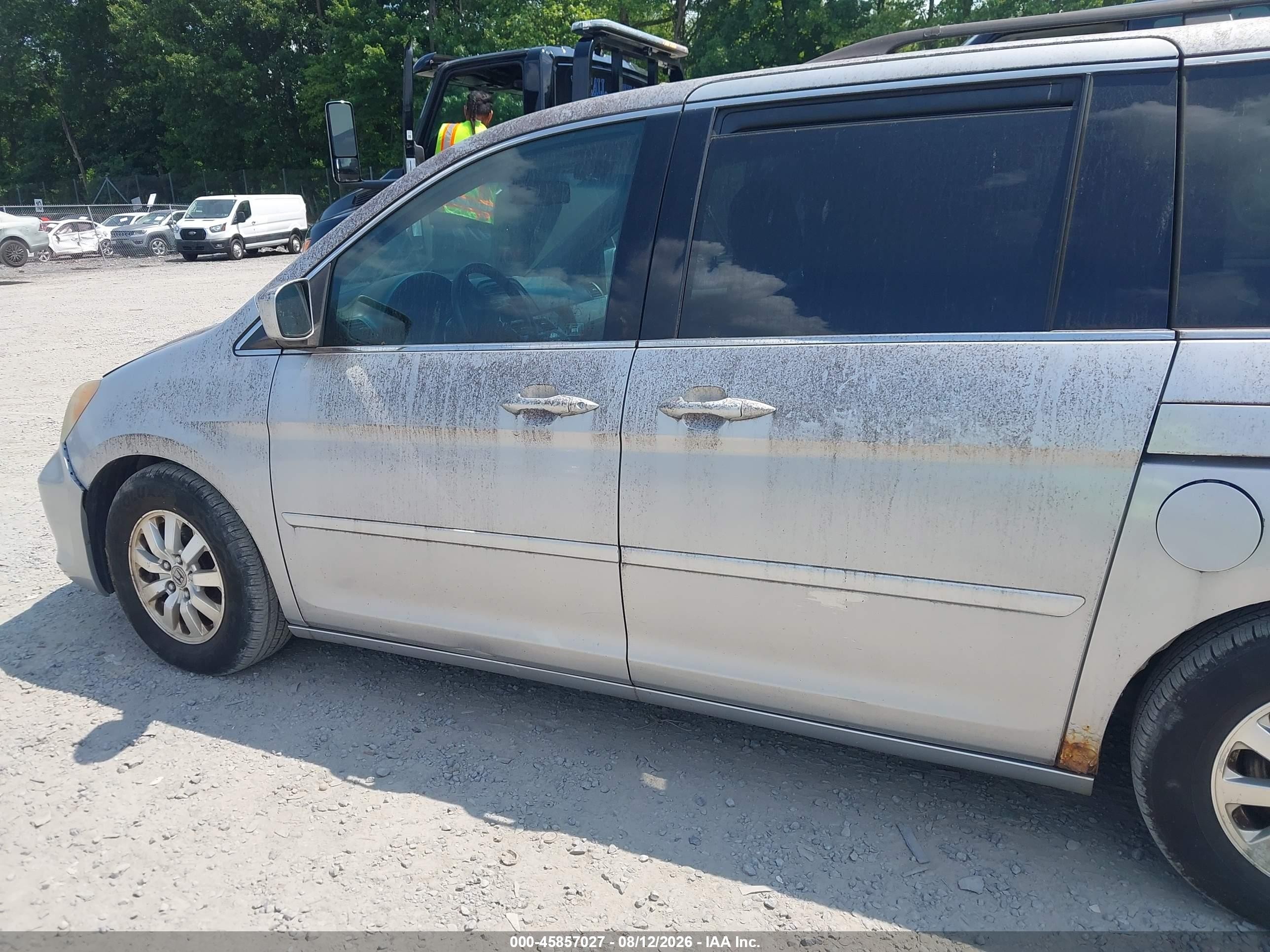 2010 Honda Odyssey Ex-l Silver vin: 5FNRL3H60AB057486
