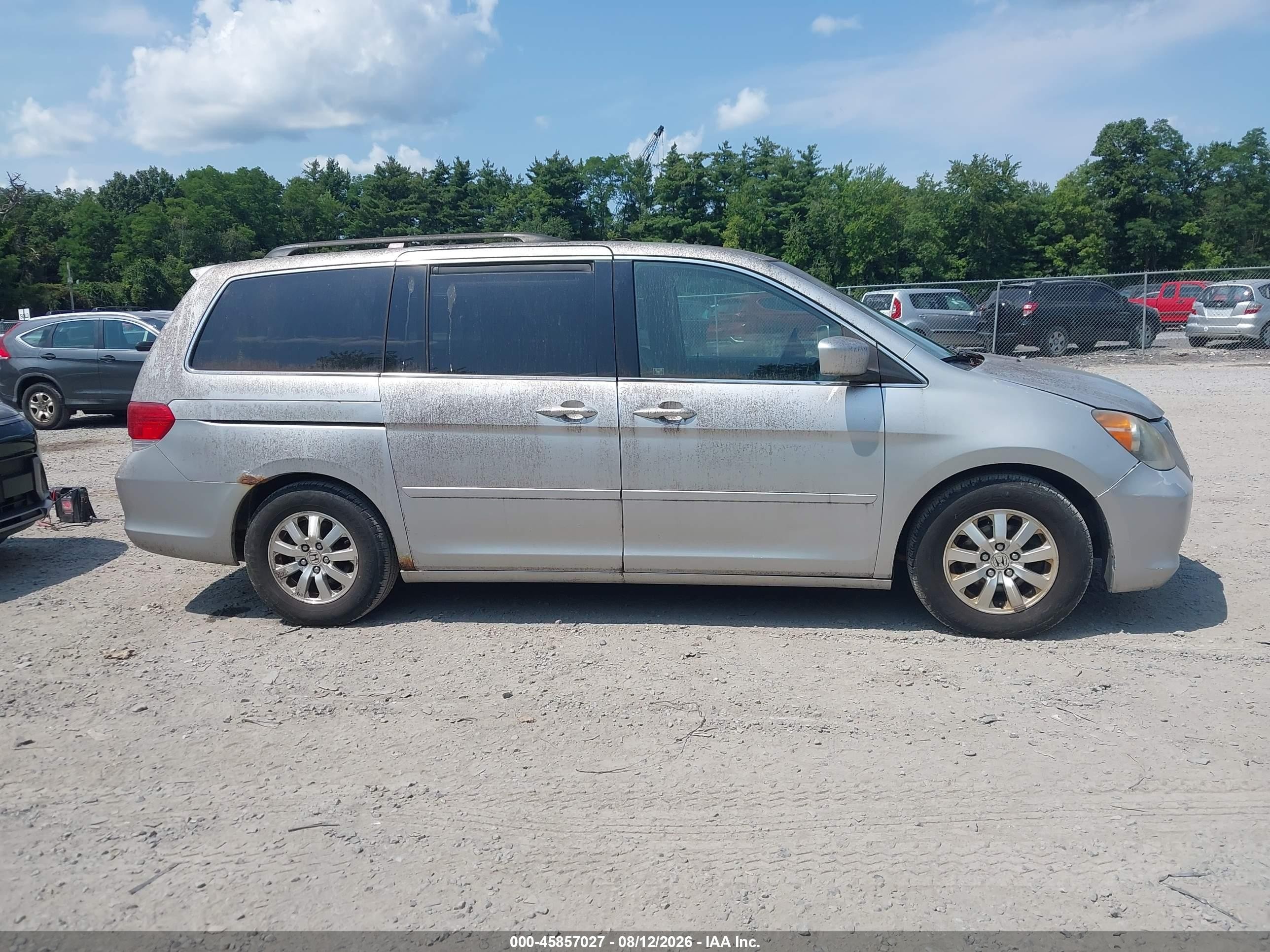 2010 Honda Odyssey Ex-l Silver vin: 5FNRL3H60AB057486